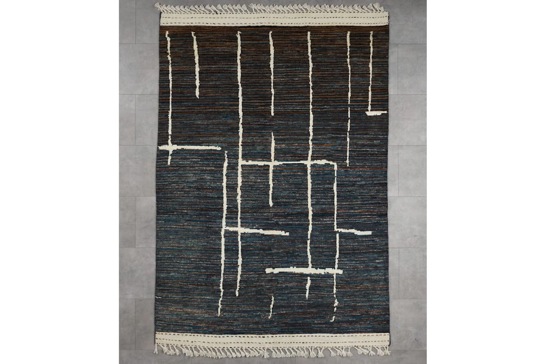 Käsinsolmittu matto, 195 x 146 cm, Berber