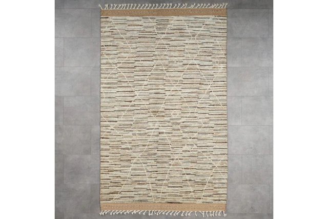 Käsinsolmittu matto, 207 x 140 cm, Berber