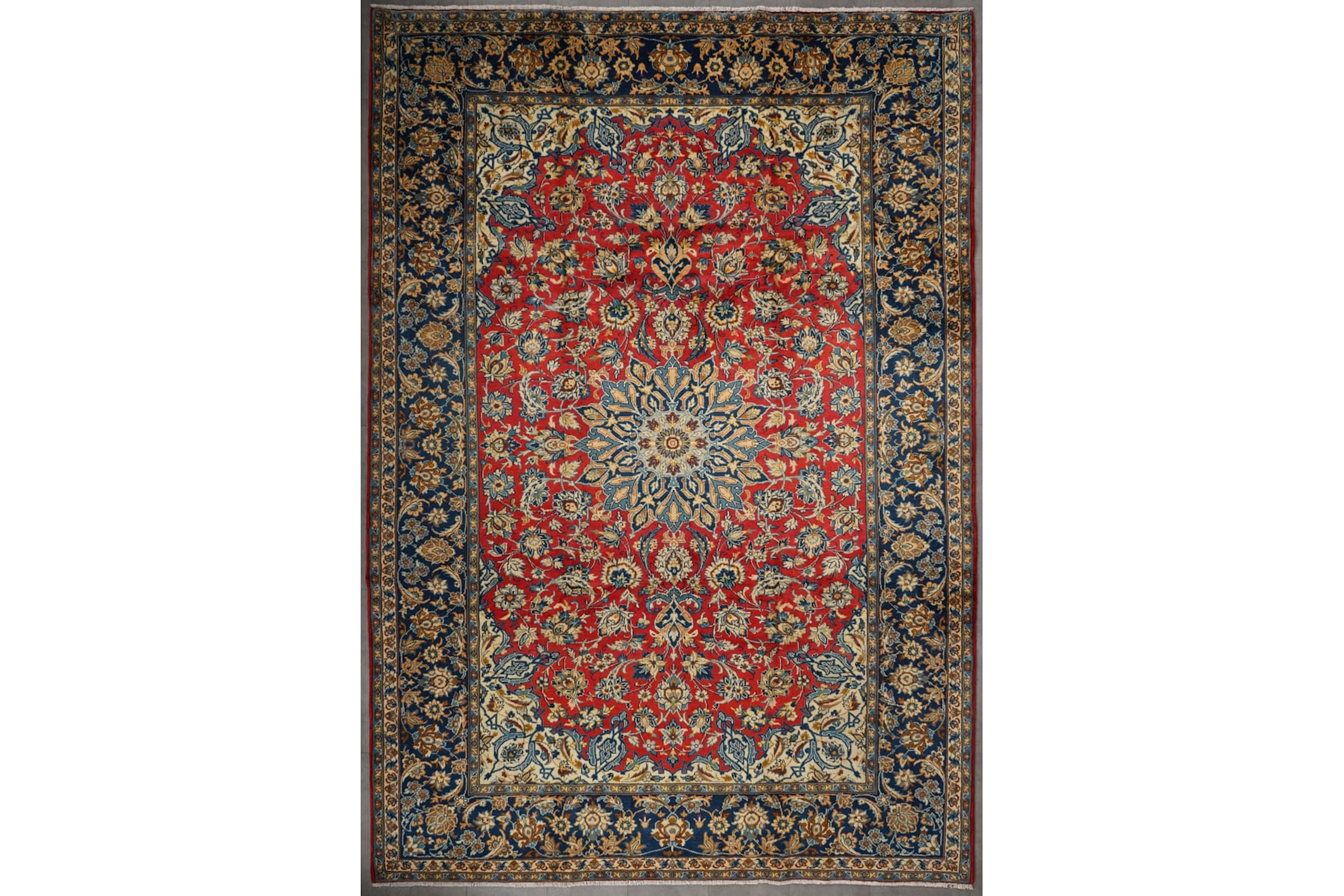 Käsinsolmittu matto, 344 x 239 cm, Iran, Nadjafabad