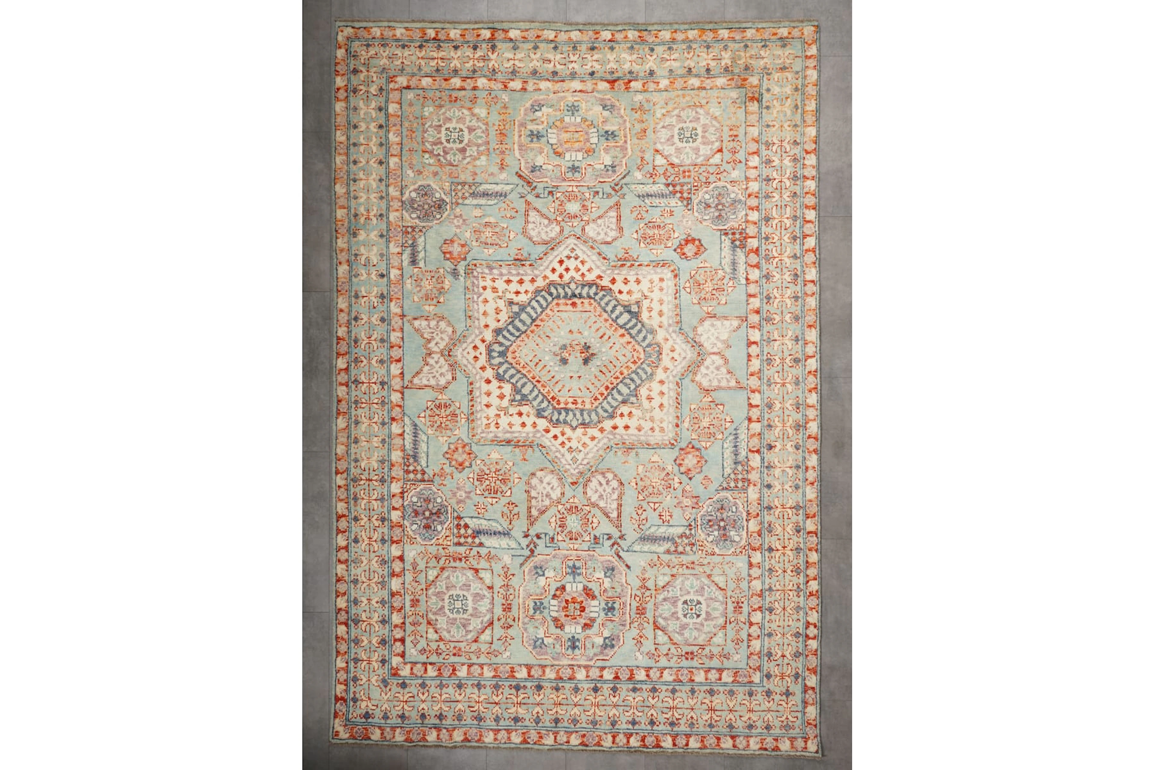 Käsinsolmittu matto, 292 x 196 cm, Abshari