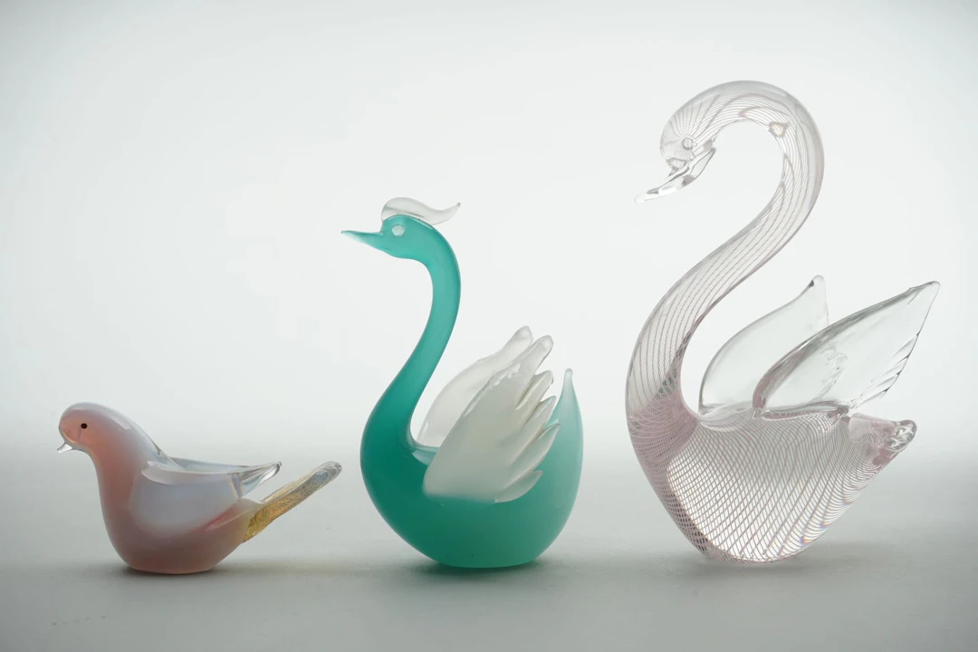 3 kpl, MURANO, figuureja, yksityiskokoelma