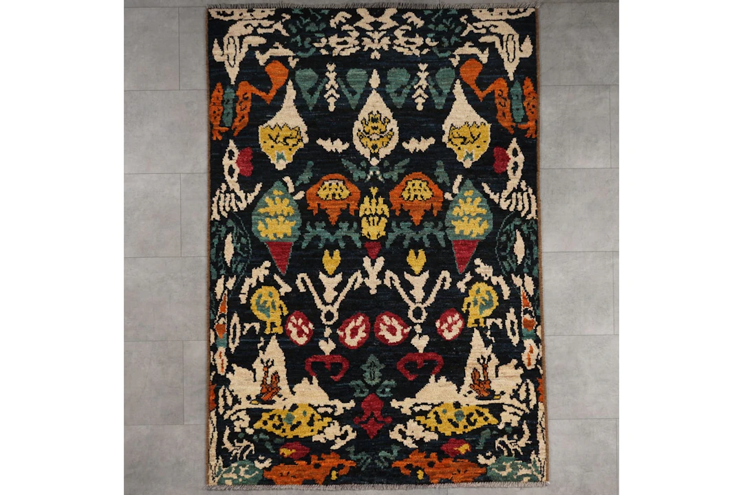 Käsinsolmittu matto, 182 x 125 cm, Abshari
