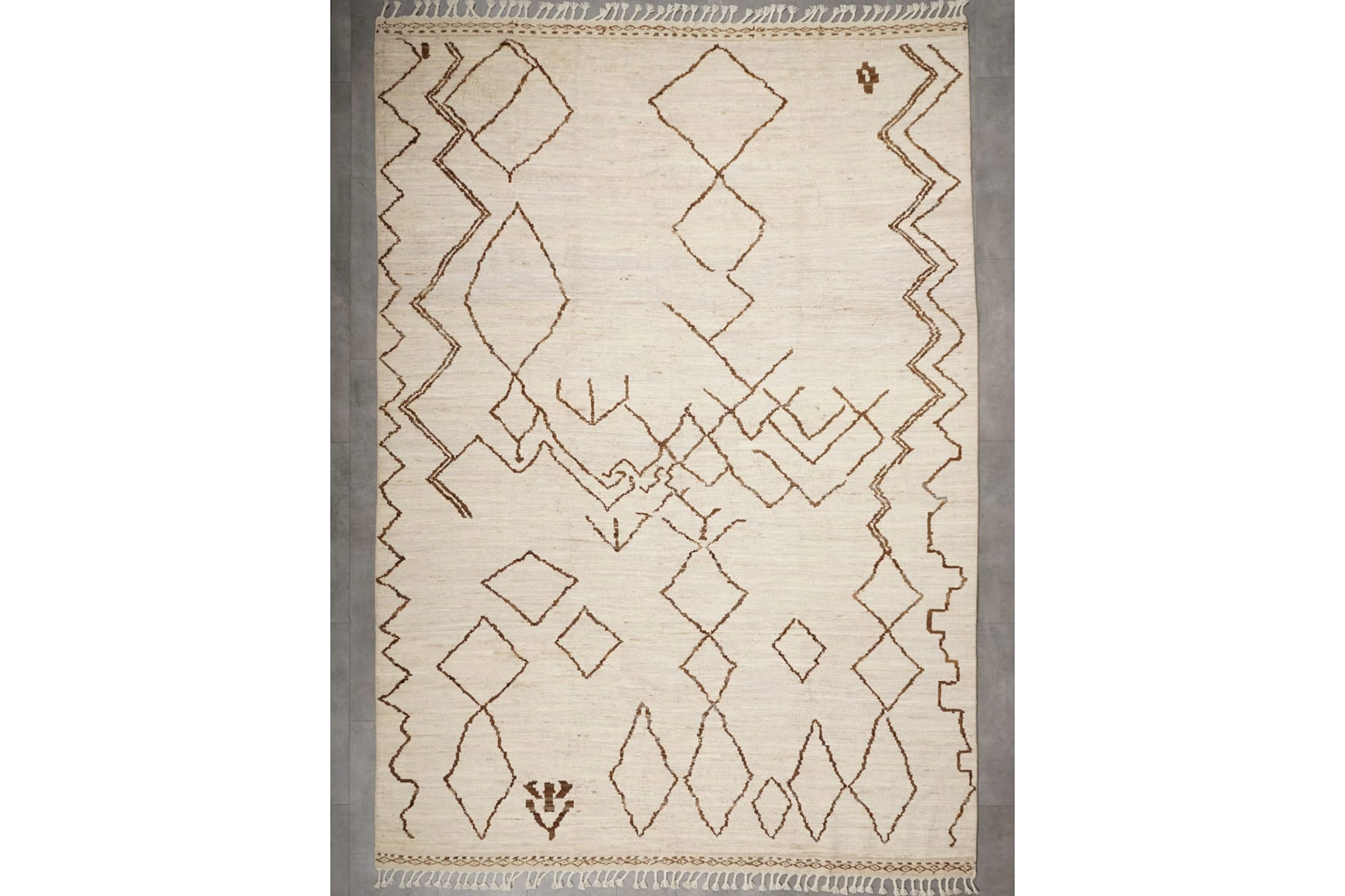 Käsinsolmittu matto, 293 x 215 cm, Berber