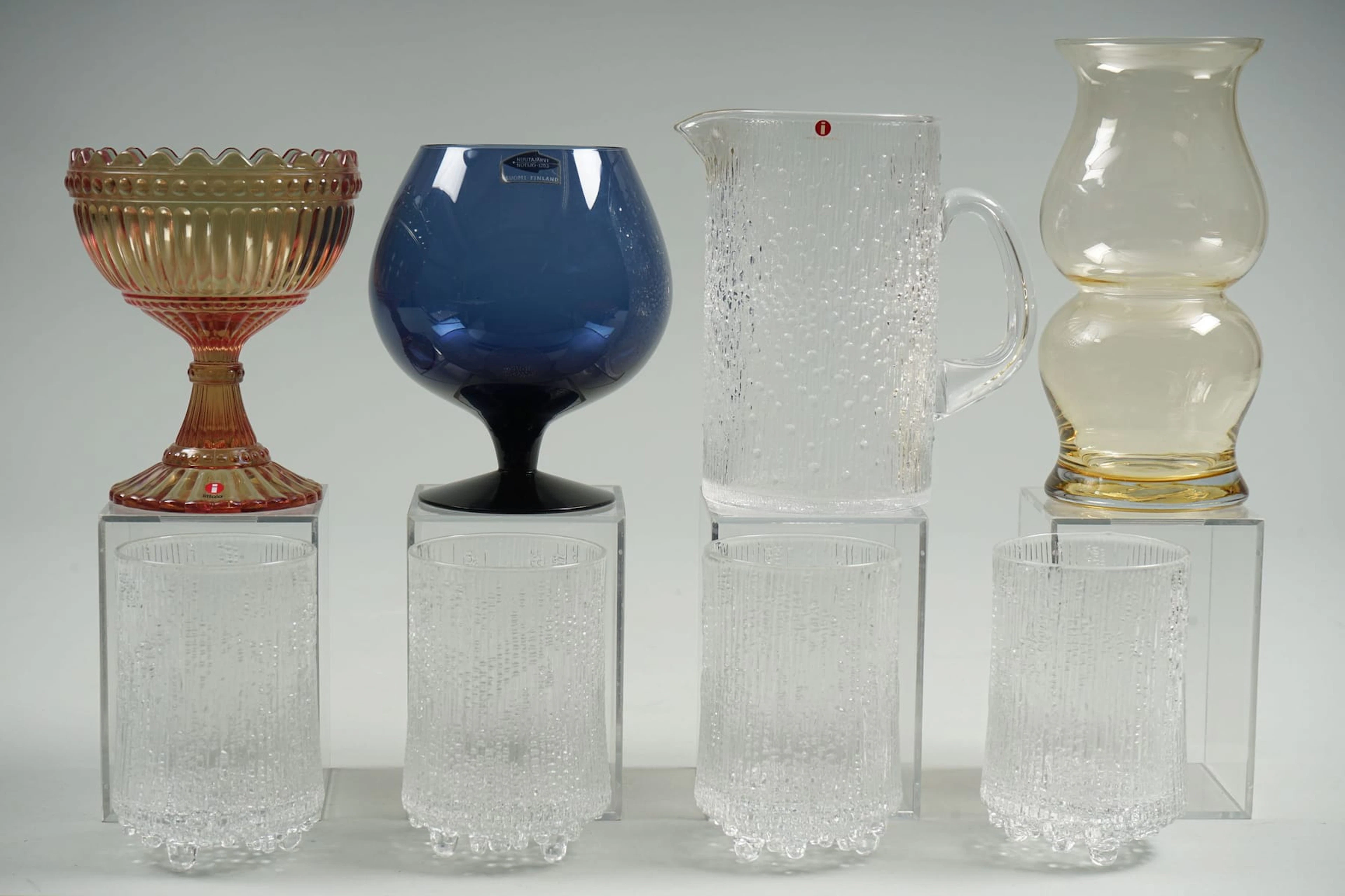 8 kpl IITTALA, MARIMEKKO ja NUUTAJÄRVI