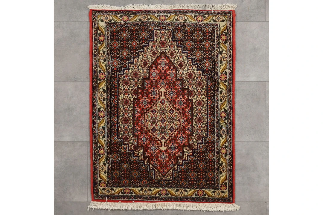 Käsinsolmittu matto, 102 x 77 cm, Iran, Senneh