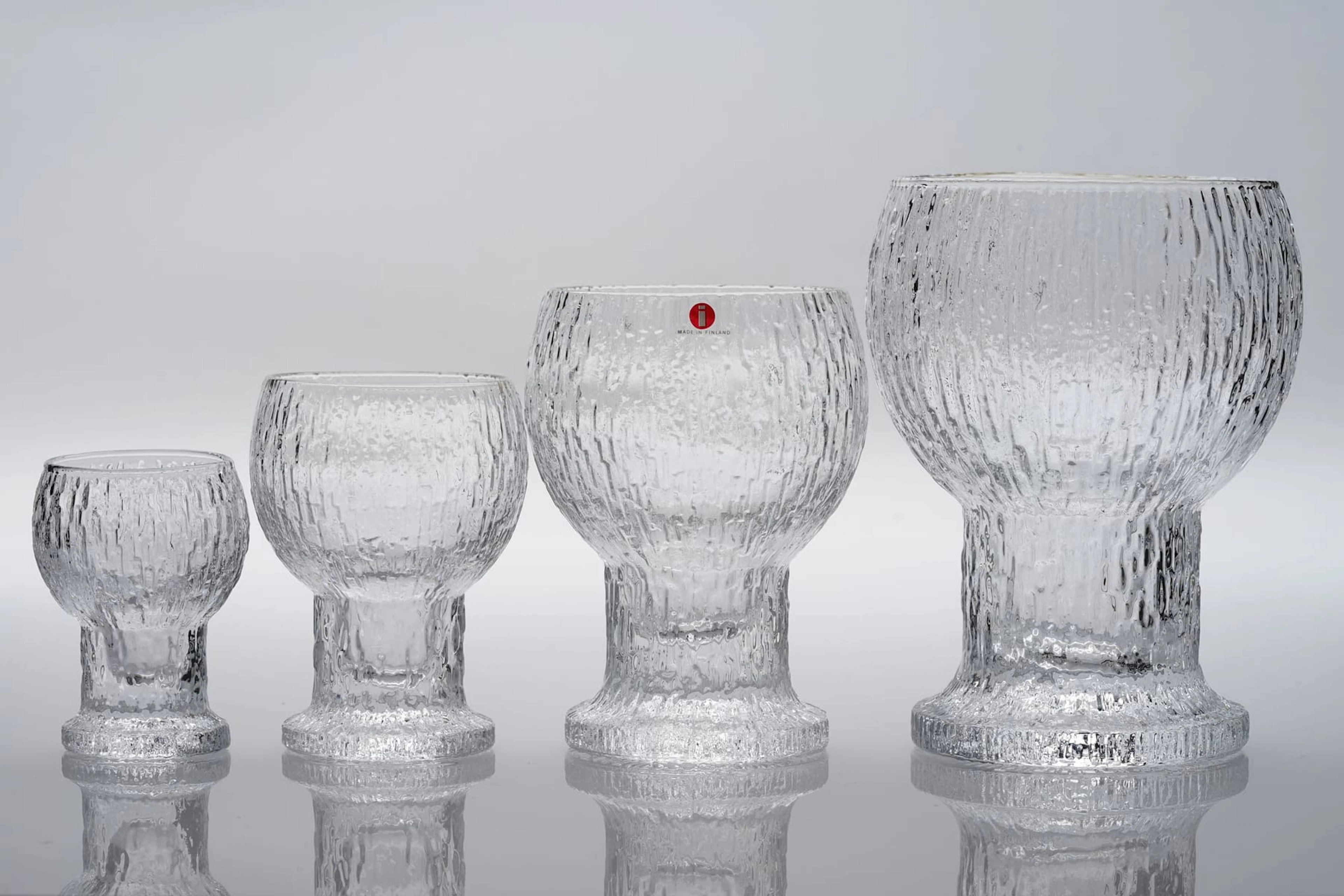 17 kpl TIMO SARPANEVA, IITTALA, "Kekkerit", juomalaseja