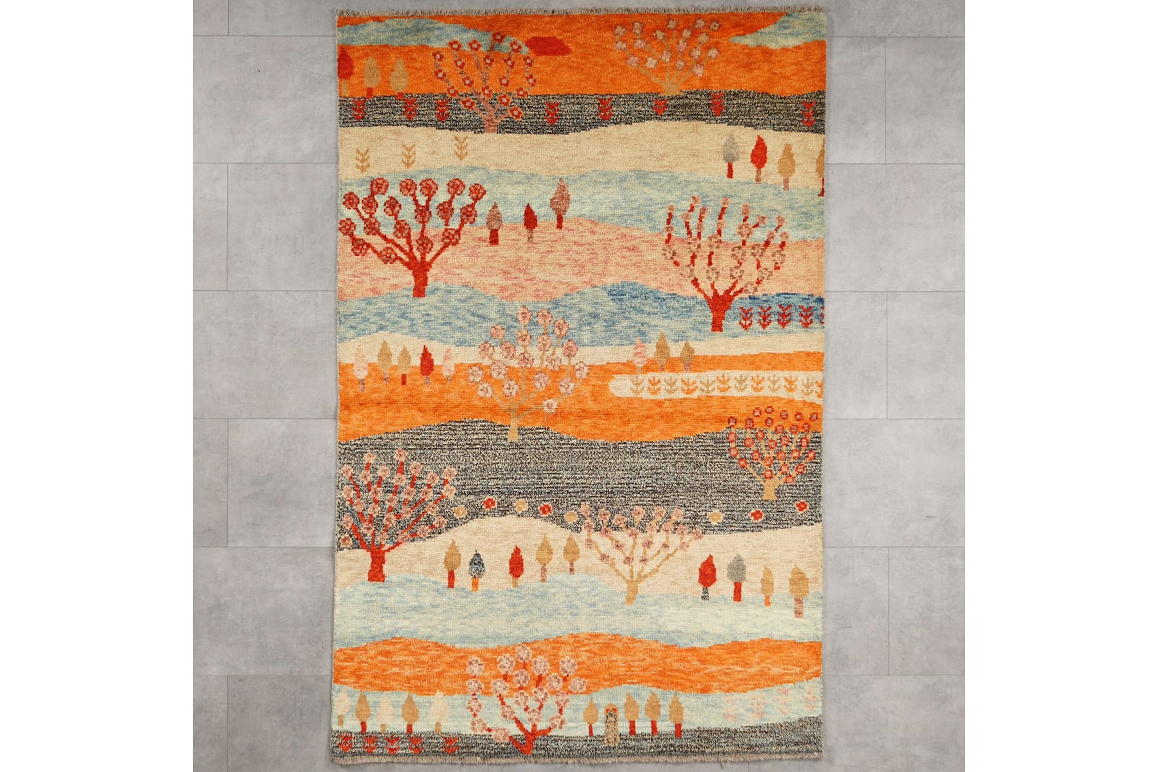 Käsinsolmittu matto, 187 x 121 cm, Abshari