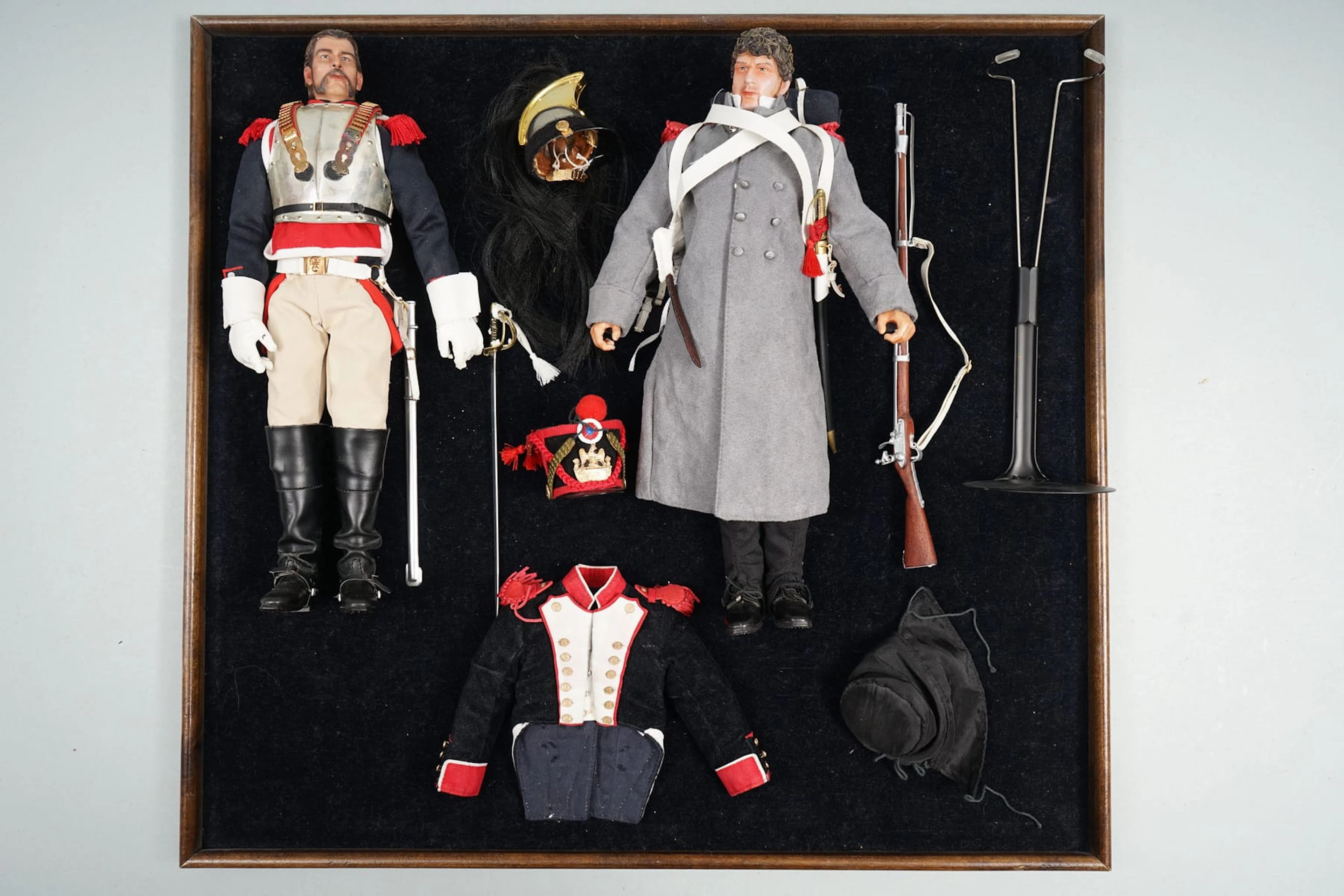 !!2 kpl DID Corp., Scale 1:6 Napoleonic sarjan sotilashahmoja