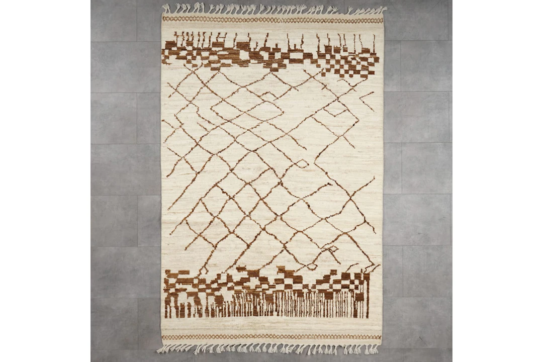Käsinsolmittu matto, 189 x 139 cm, Berber