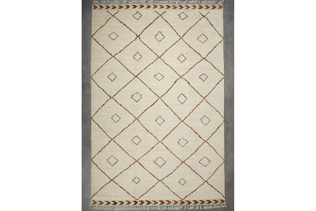 Käsinsolmittu matto, 200 x 210 cm, Berber