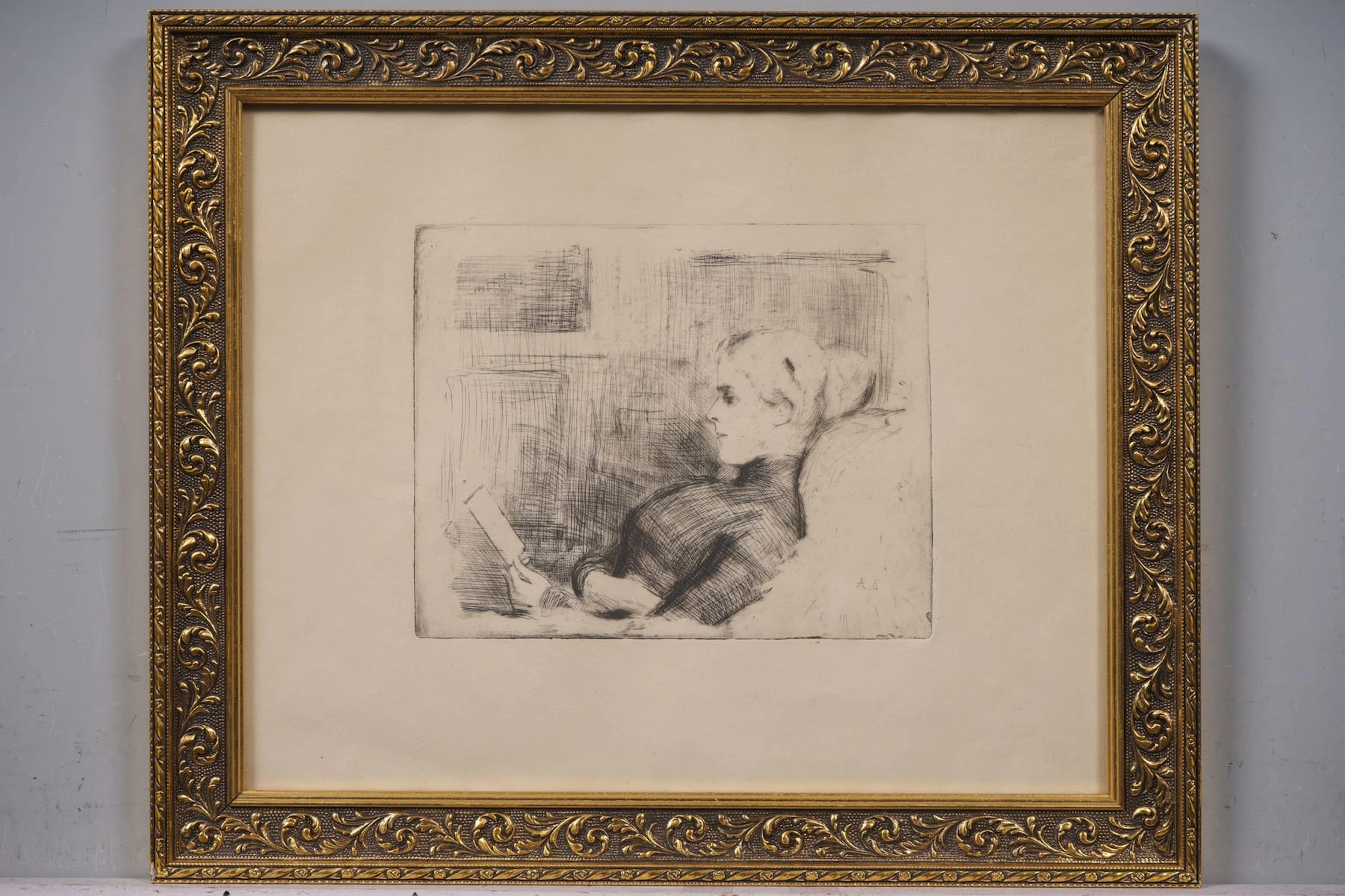 ALBERT EDELFELT, laattasigneerattu