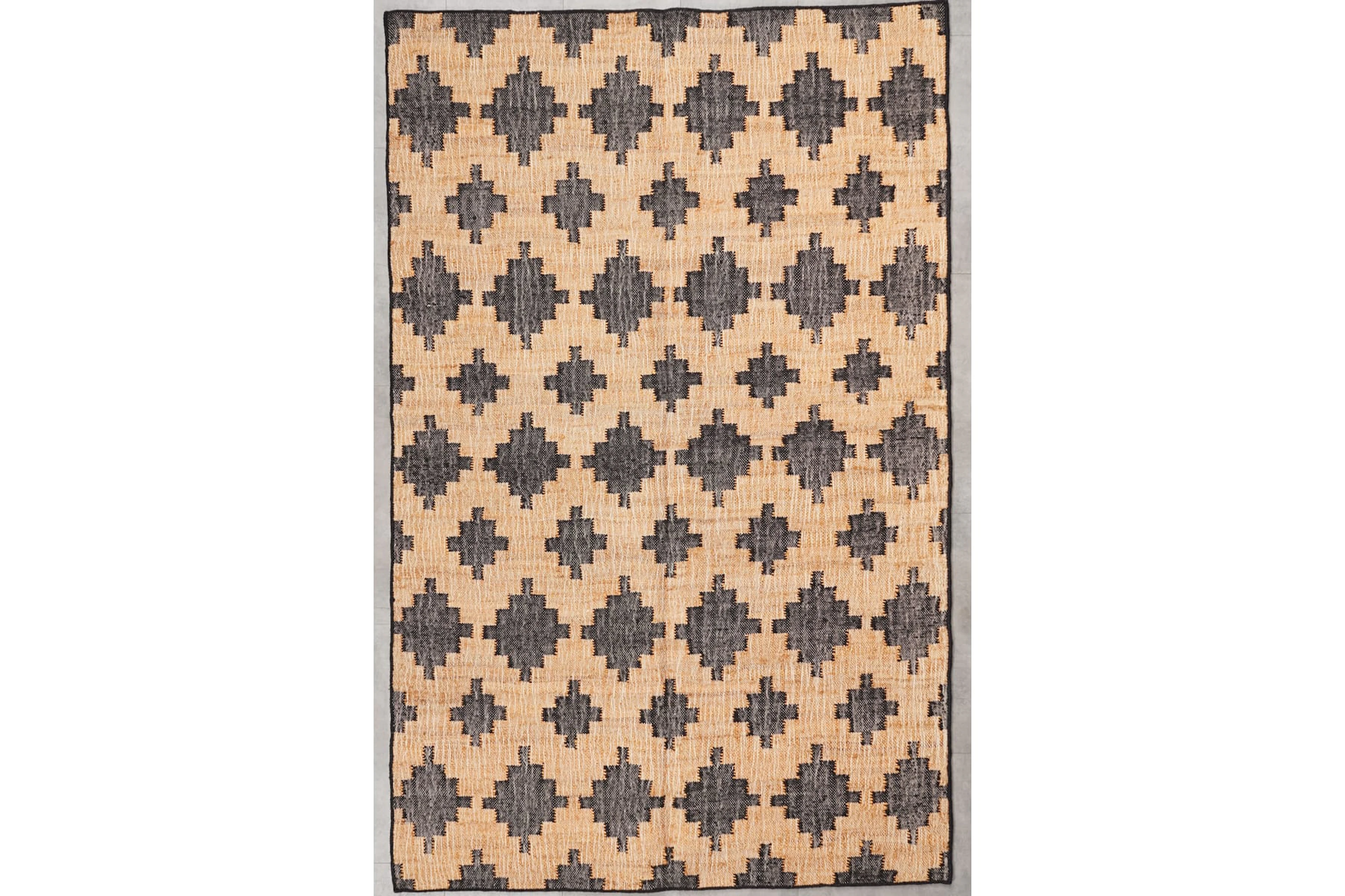 Kudottu matto, 245 x 152 cm, Intia juuttikelim