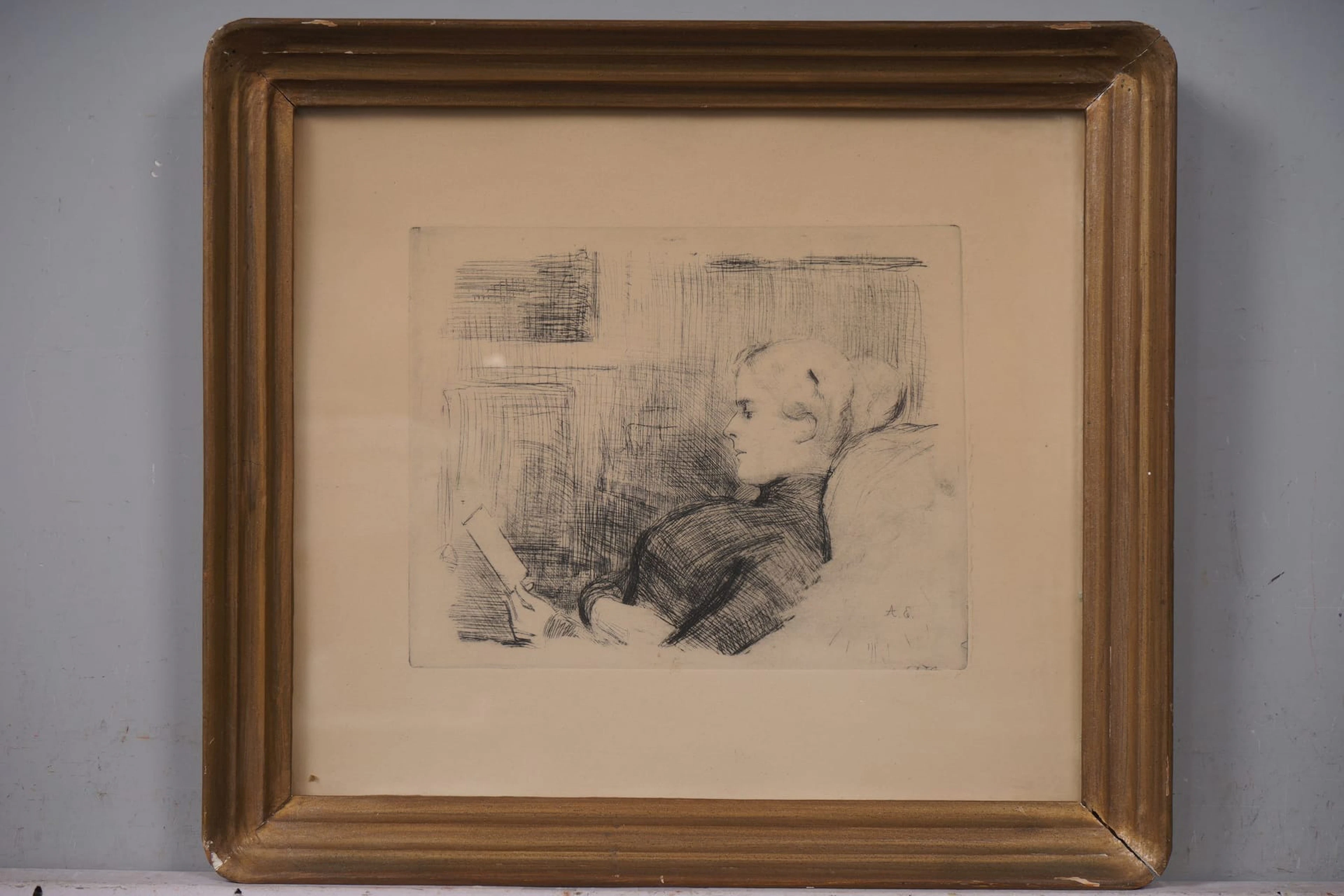 ALBERT EDELFELT, laattasigneeraus