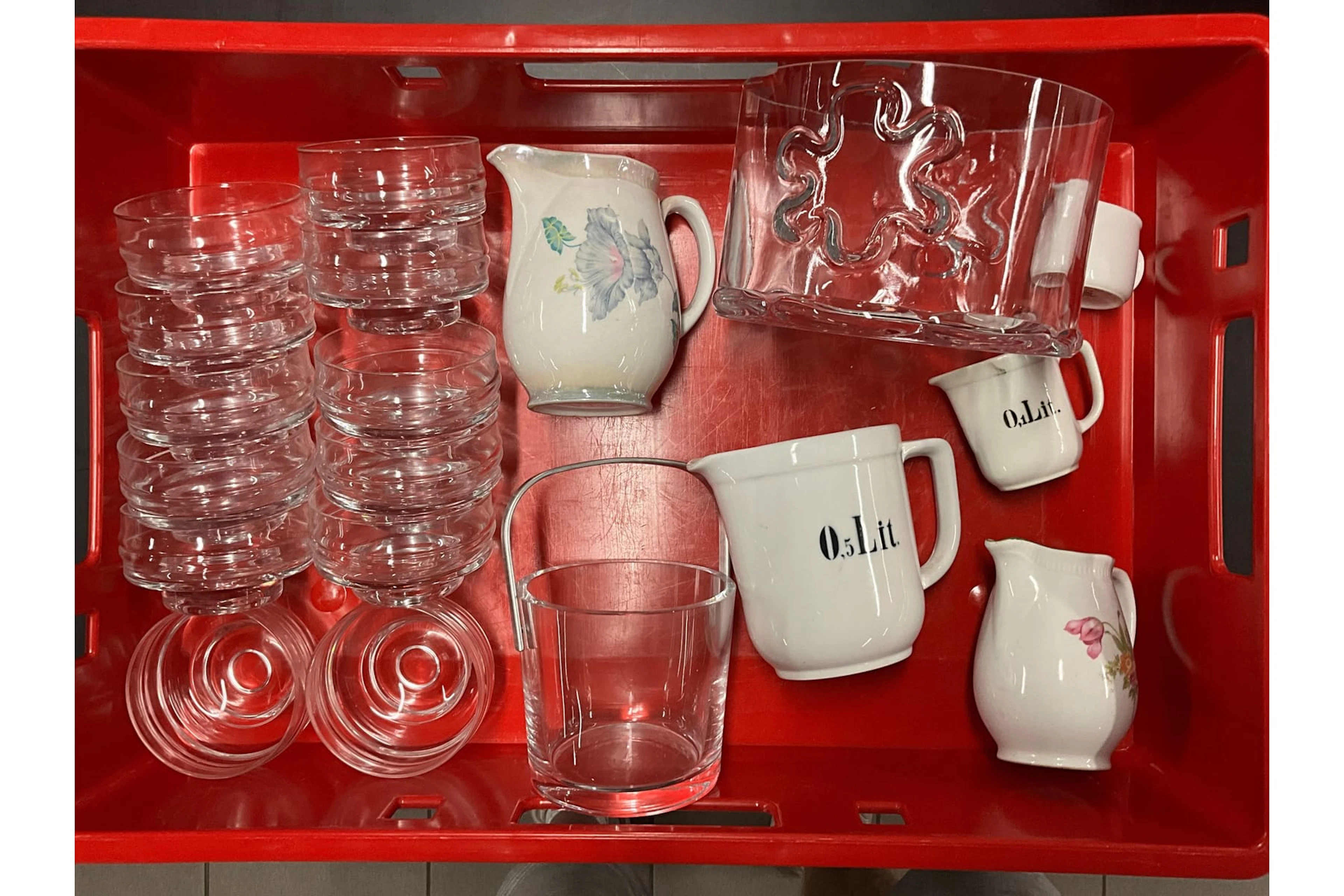 1 ltk, IITTALA, RIIHIMÄEN LASI ja ARABIA