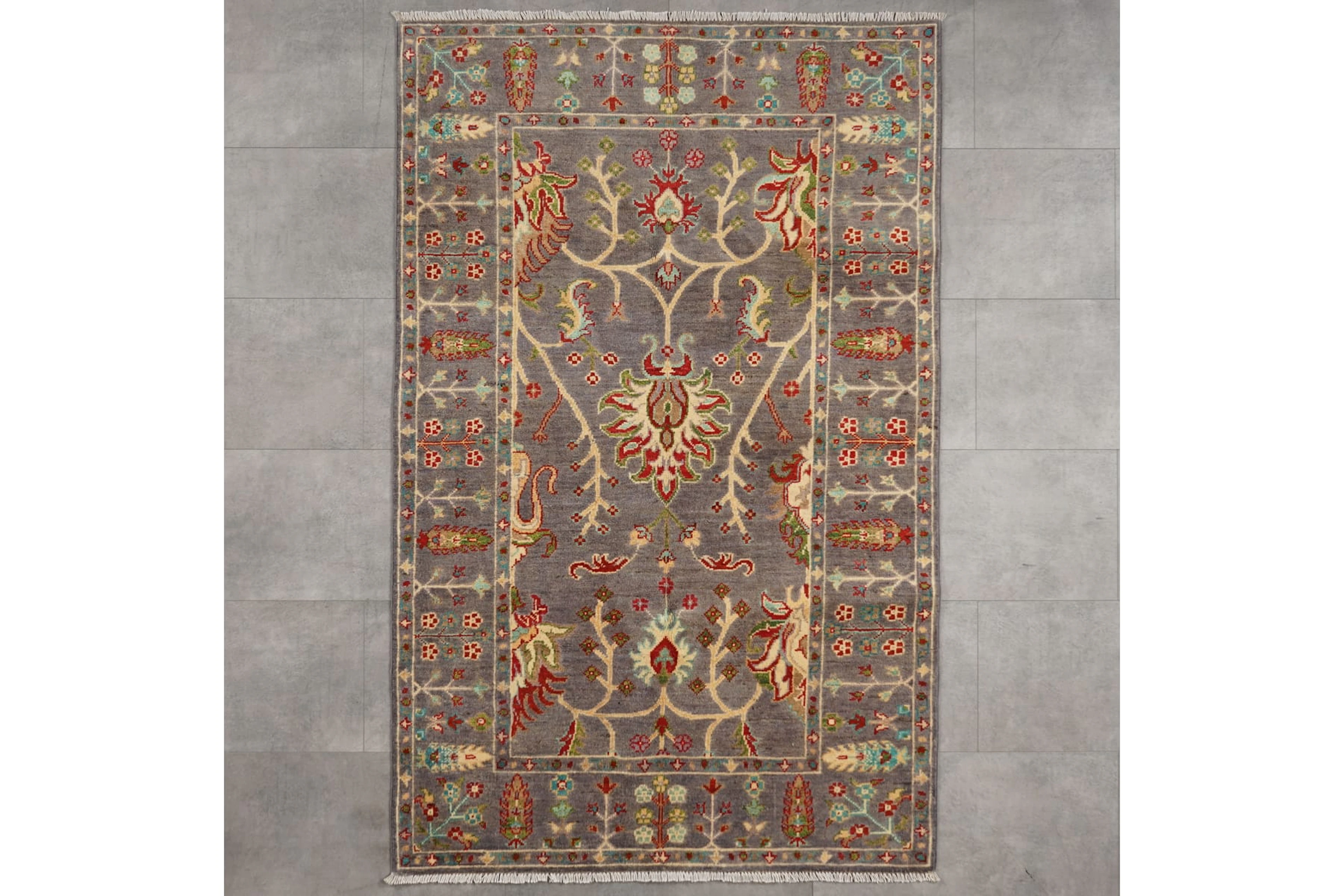 Käsinsolmittu matto, 179 x 115 cm, Kazak