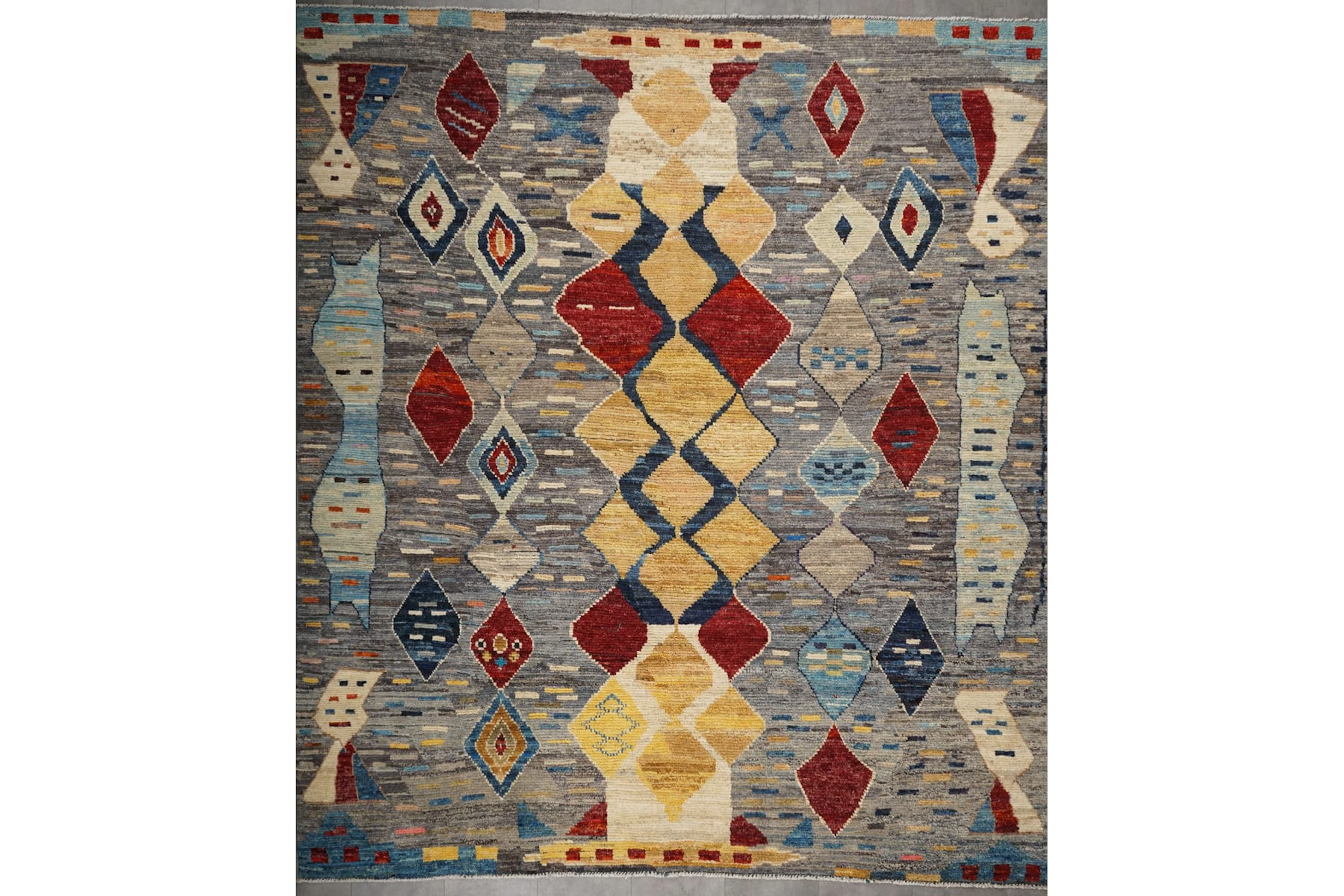 Käsinsolmittu matto, 291 x 258 cm, Abshari