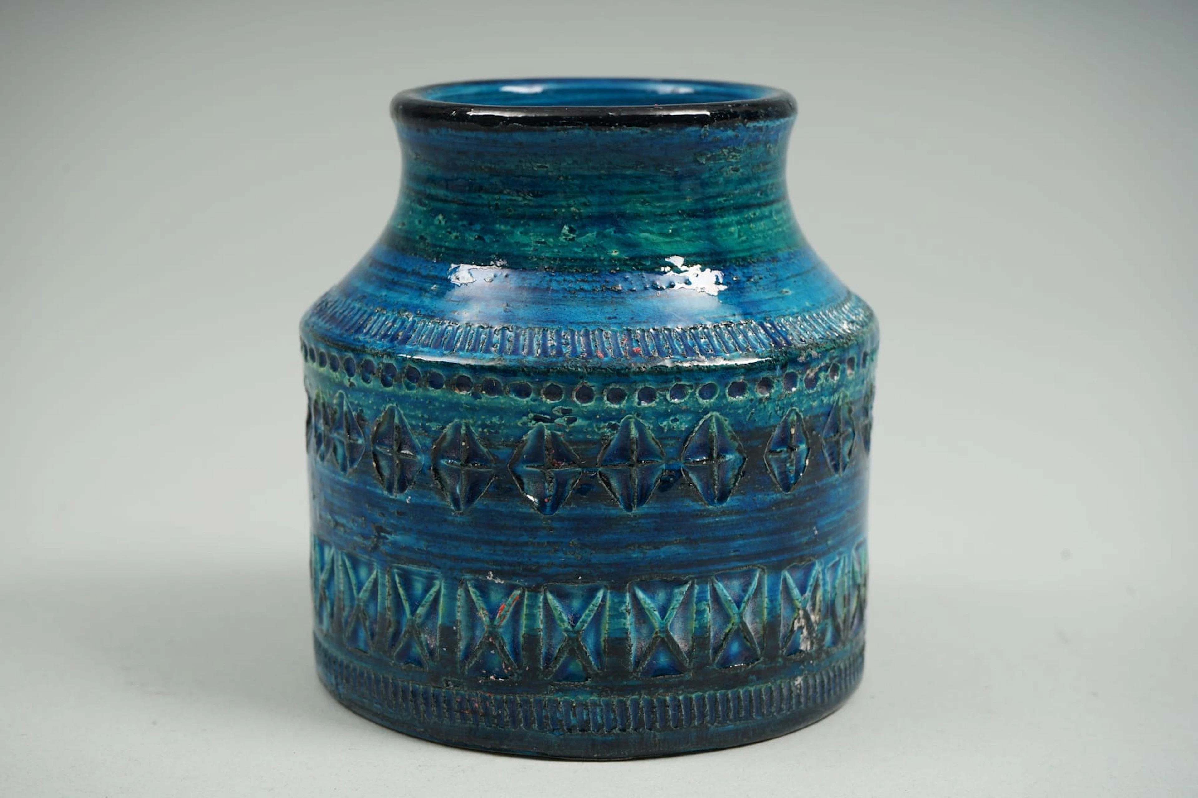 ALDO LONDI, BITOSSI CERAMICHE, "Rimini Blue", maljakko, keramiikkaa