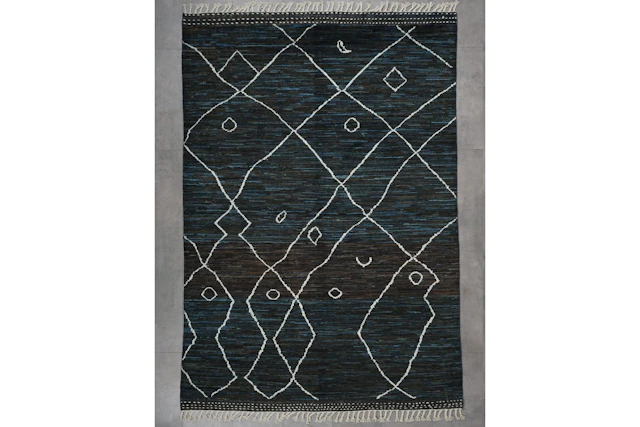 Käsinsolmittu matto, 243 x 176 cm, Berber