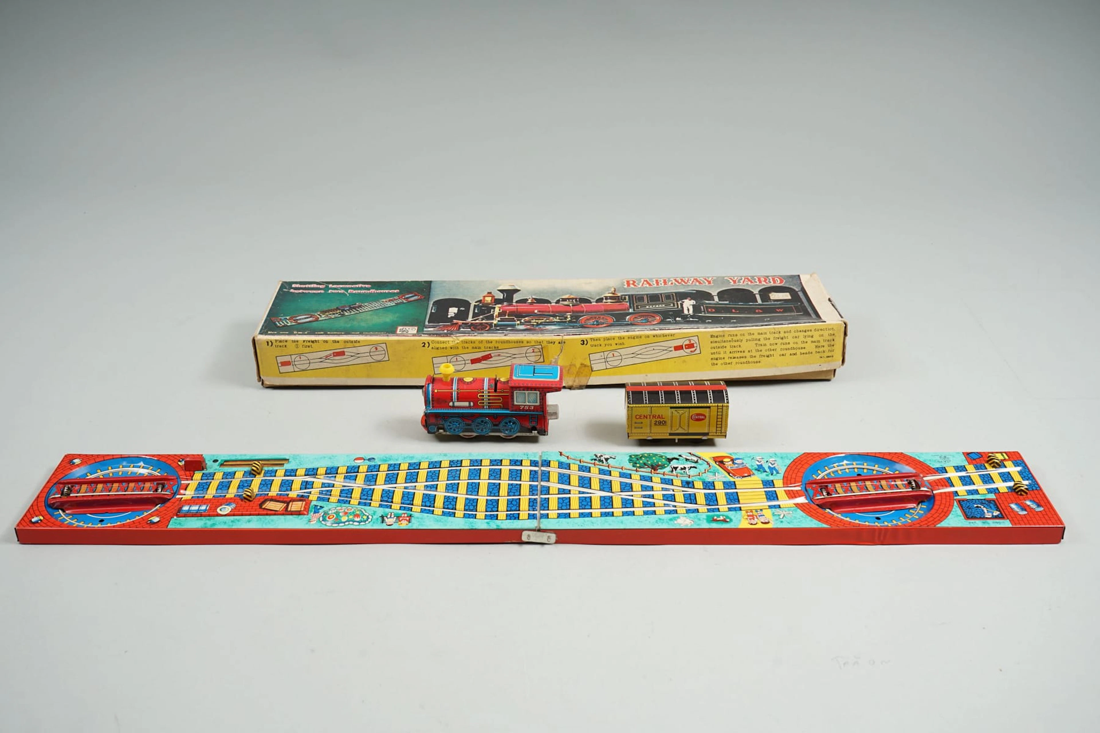 RAILWAY YARD, valmistaja ATC, Made in Japan, peltilelu