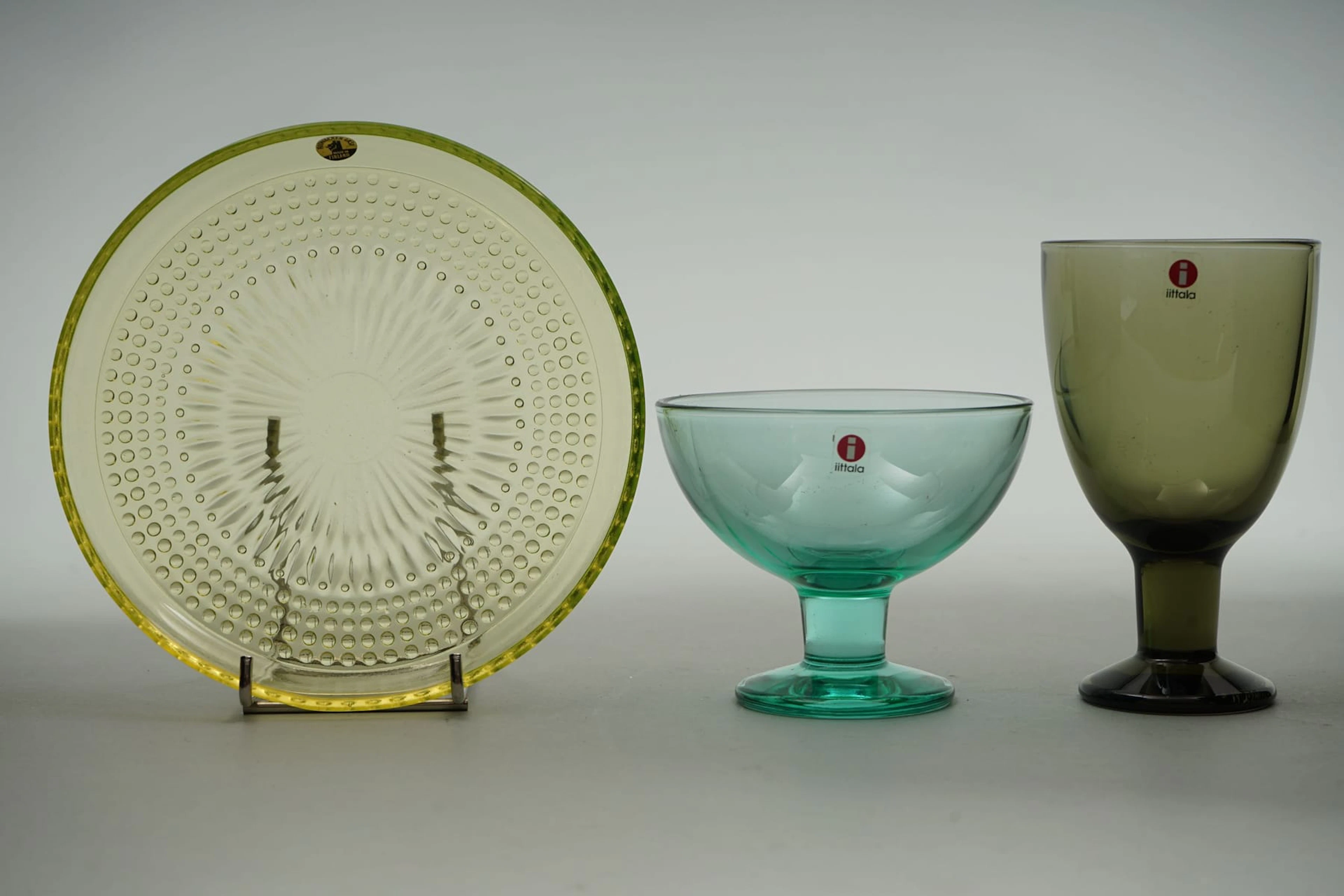 !16 kpl IITTALA ja RIIHIMÄEN LASI