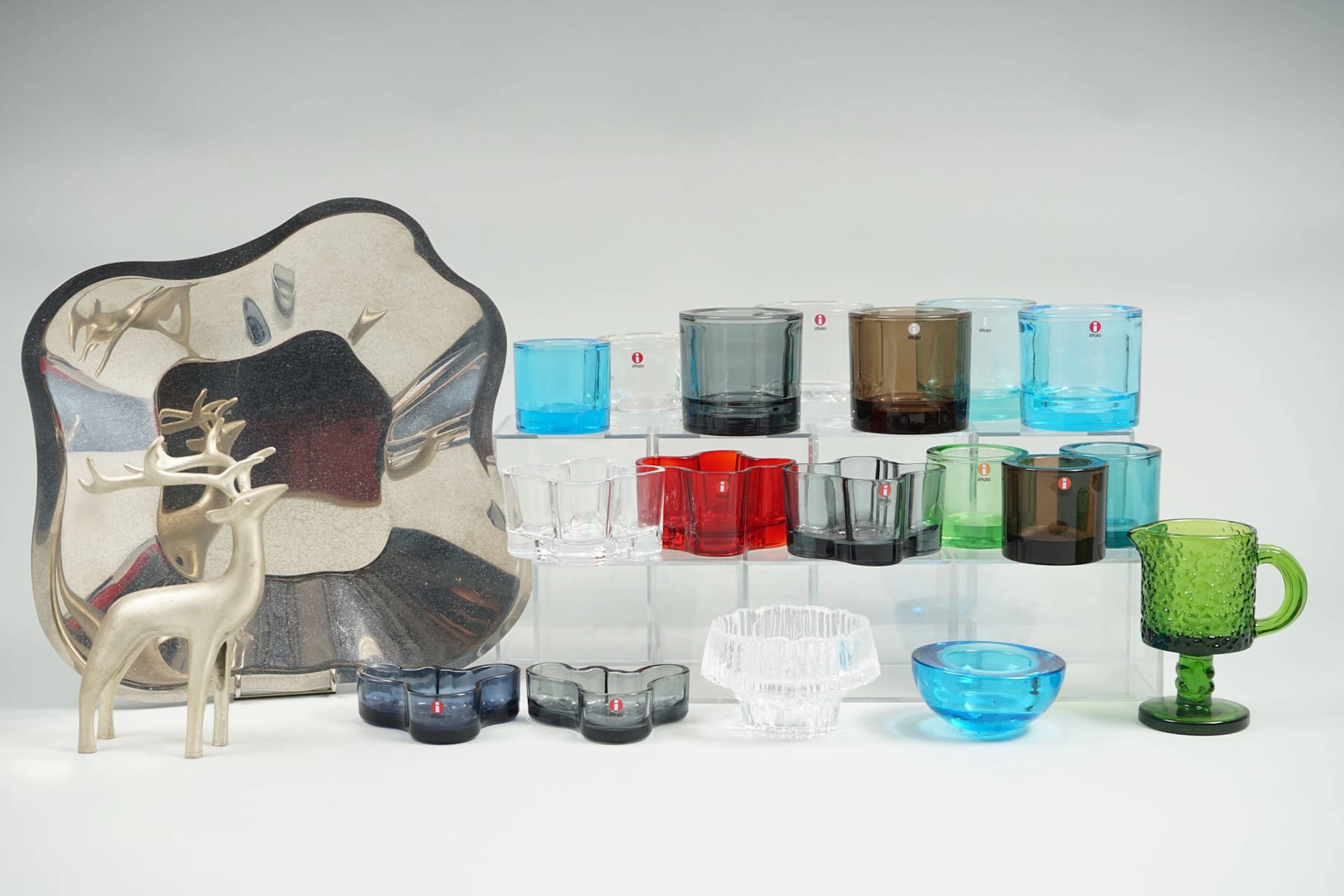 20 kpl, IITTALA, RIIHIMÄEN LASI ja PENTIK