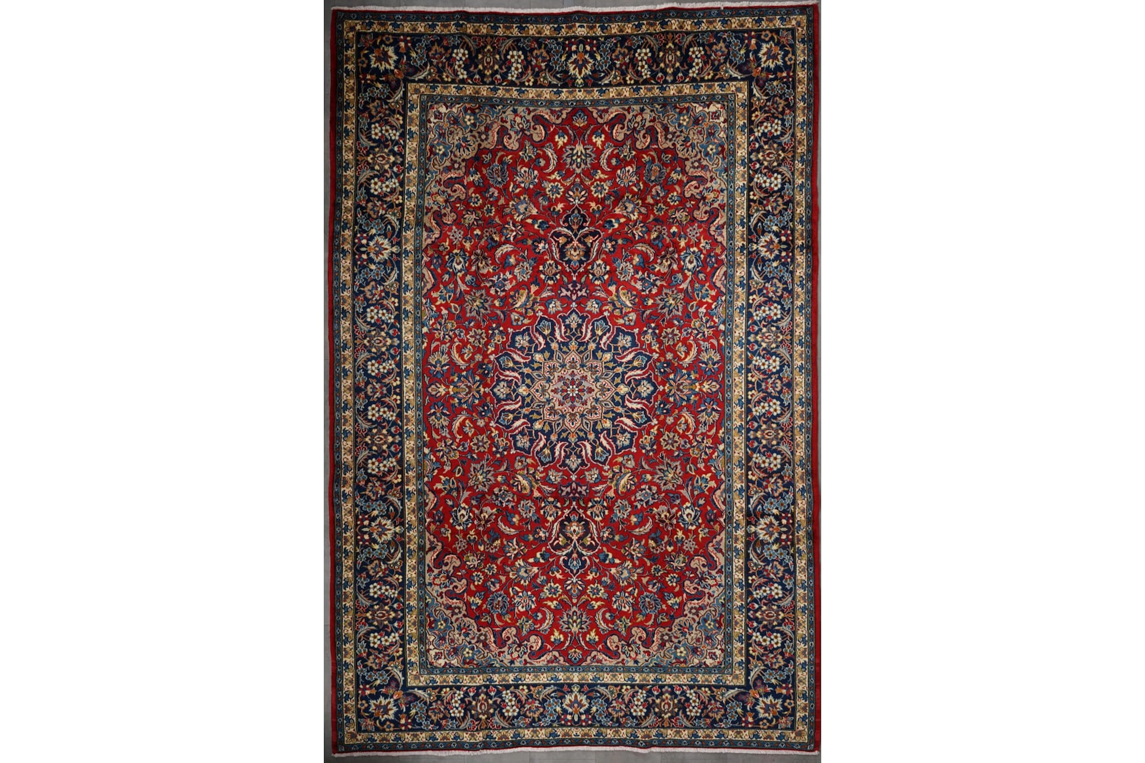 Käsinsolmittu matto, 360 x 238 cm, Iran, Nadjafabad