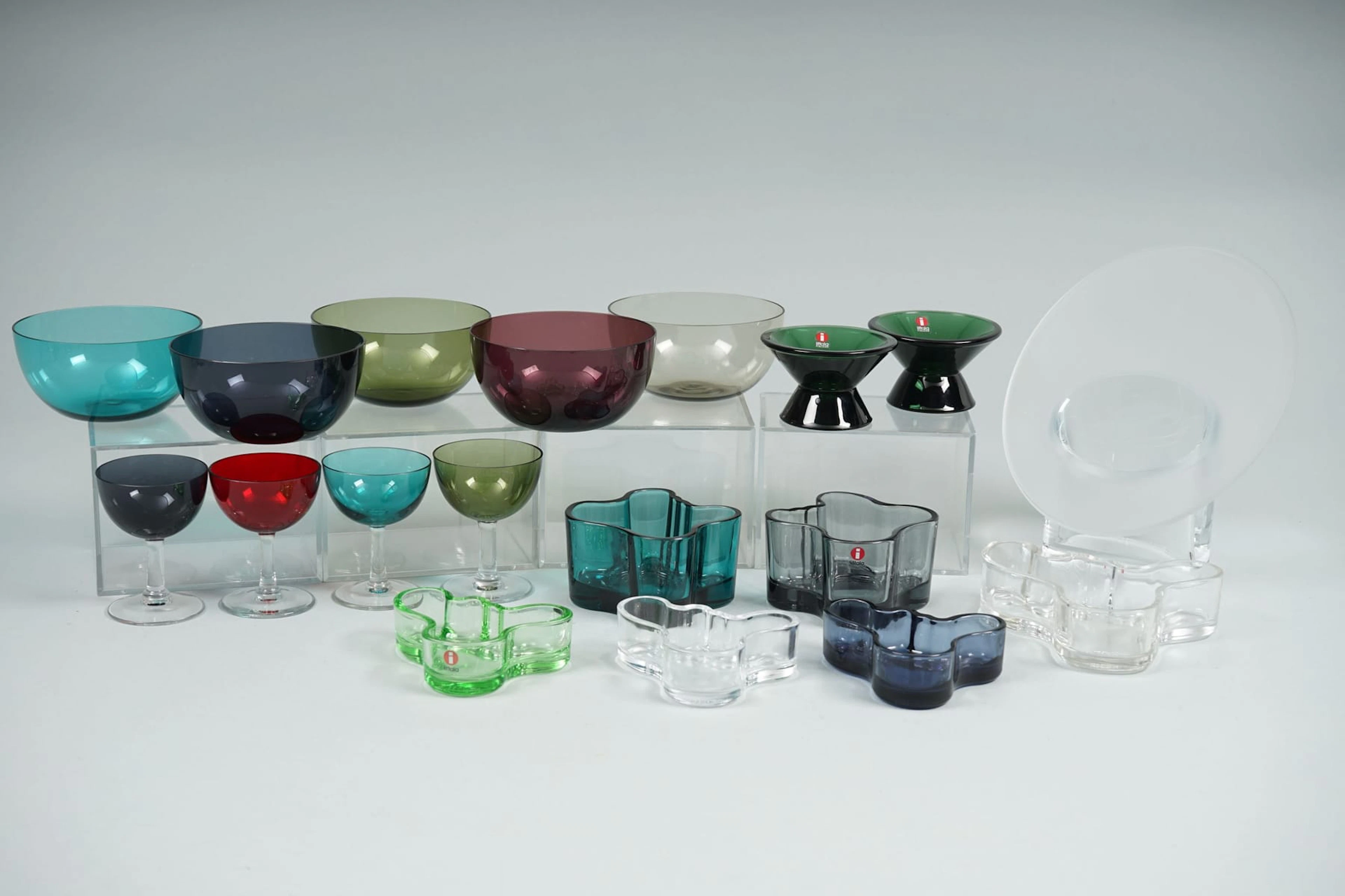 17 kpl, lasia, NUUTAJÄRVI ja IITTALA
