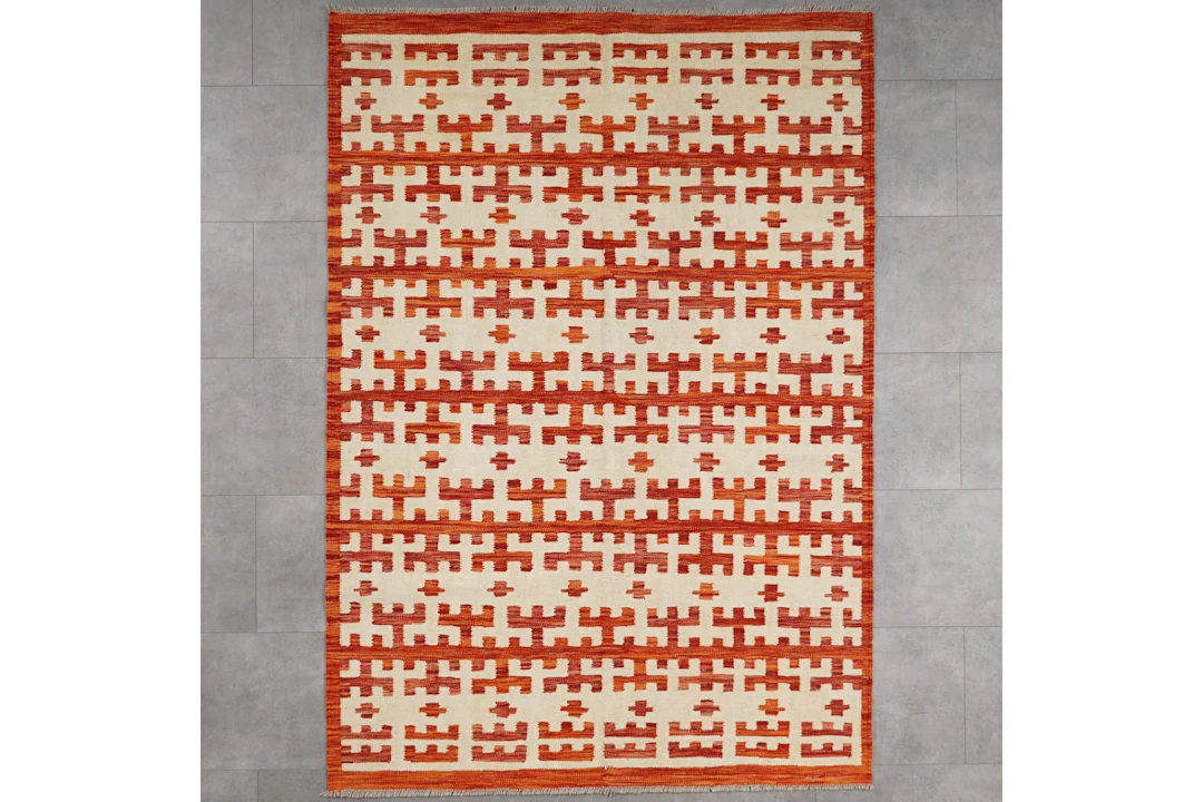 Kudottu matto, 181 x 128 cm, Kelim