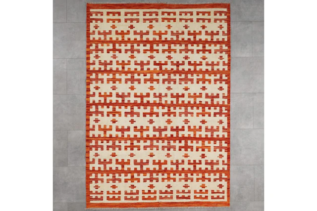 Kudottu matto, 181 x 128 cm, Kelim