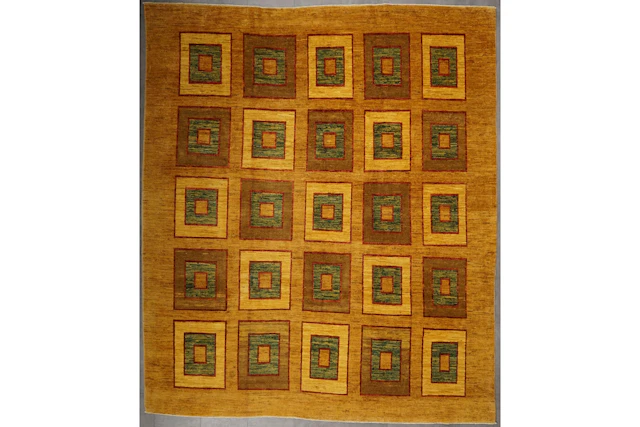 !Käsinsolmittu matto, 282 x 244 cm, Pakistan, Zigler