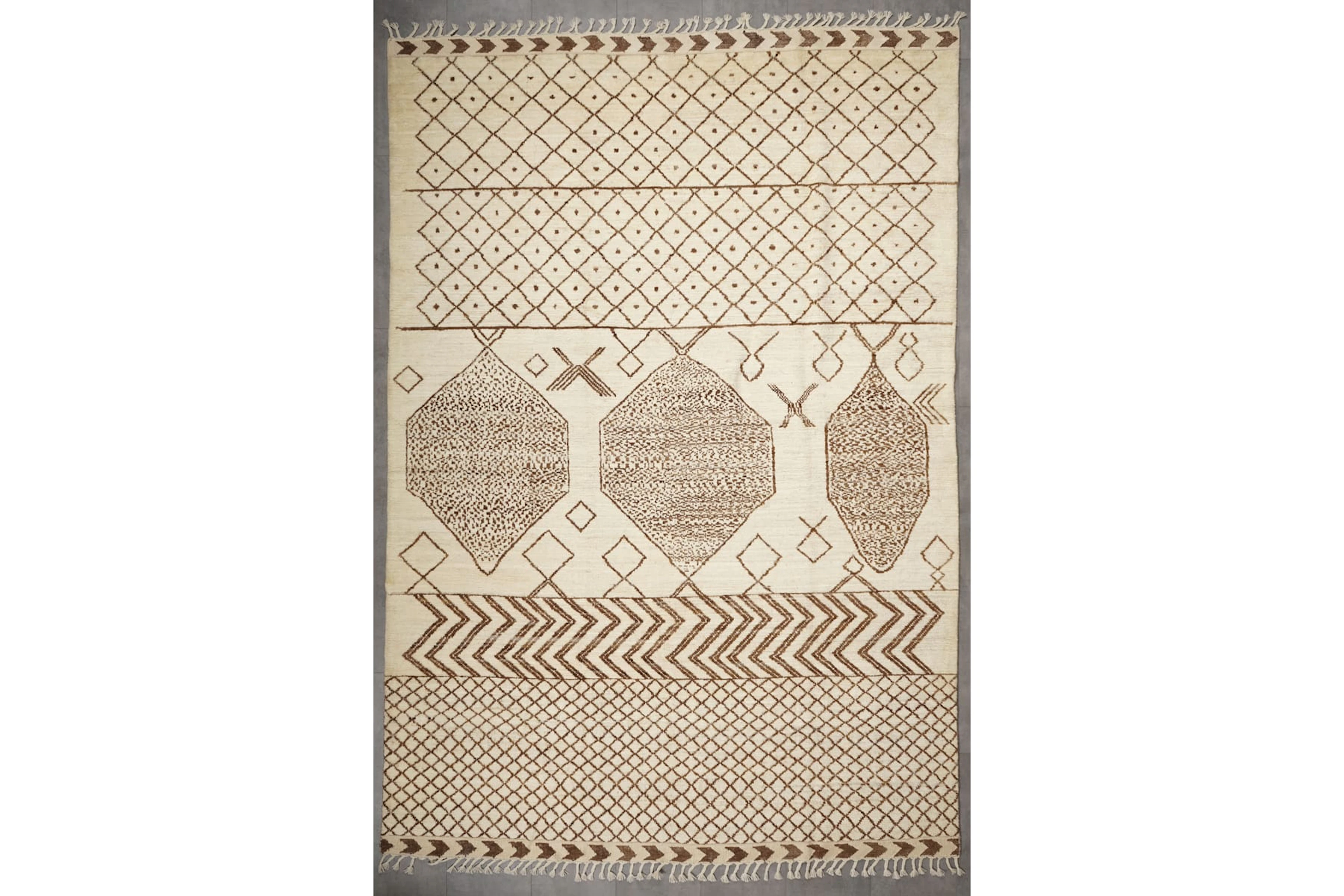 Käsinsolmittu matto, 299 x 216 cm, Berber