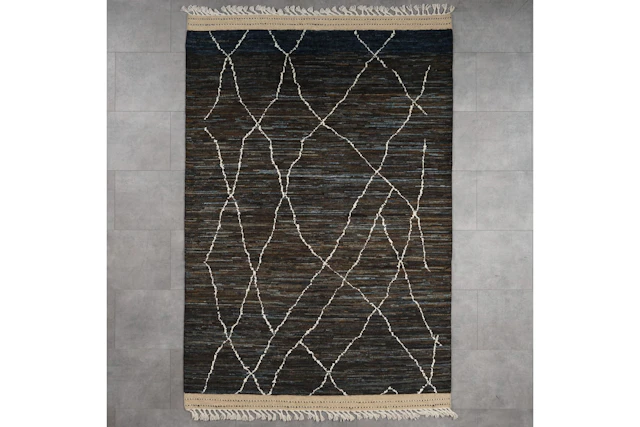 Käsinsolmittu matto, 199 x 145 cm, Berber