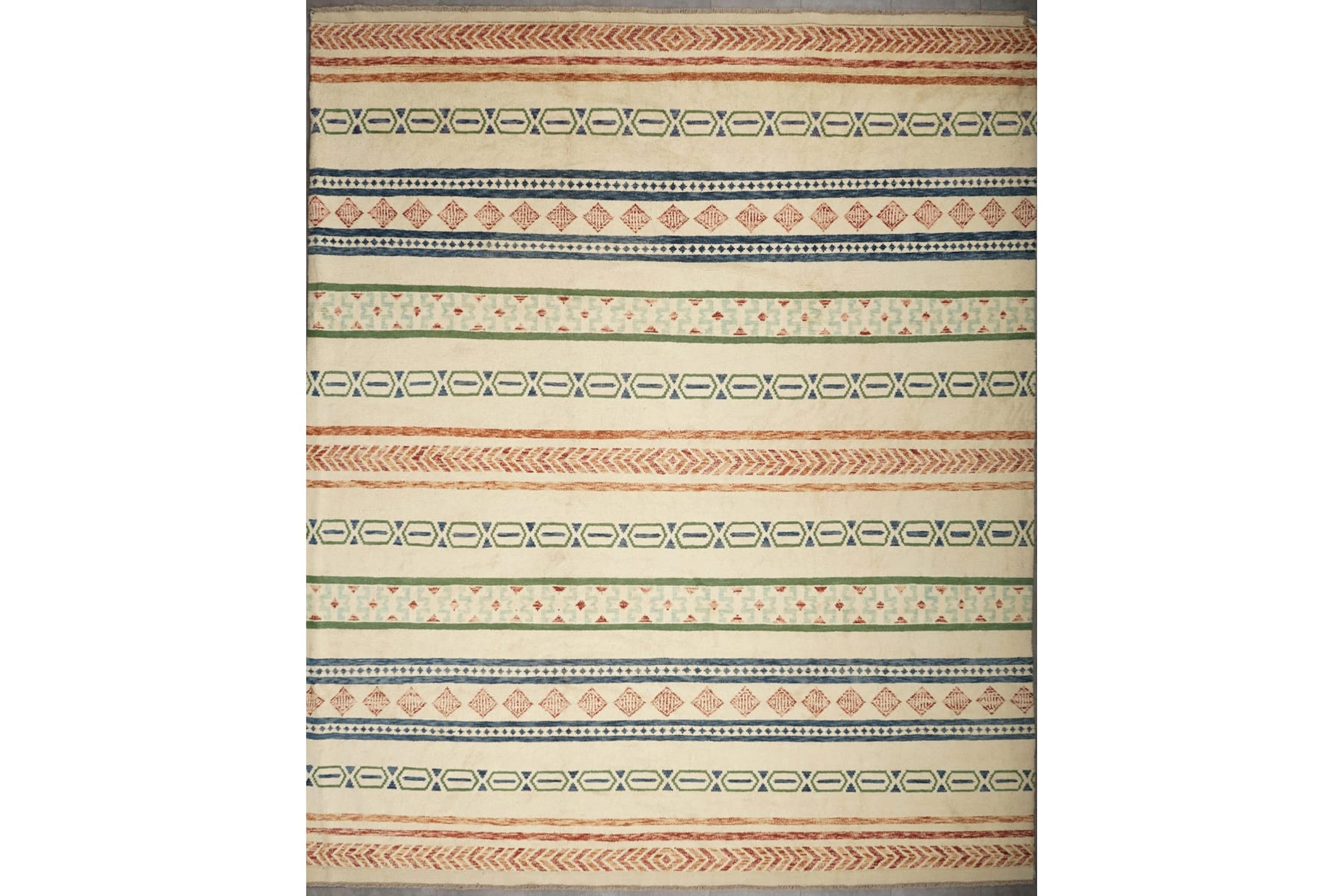 Käsinsolmittu matto, 299 x 256 cm, Abshari