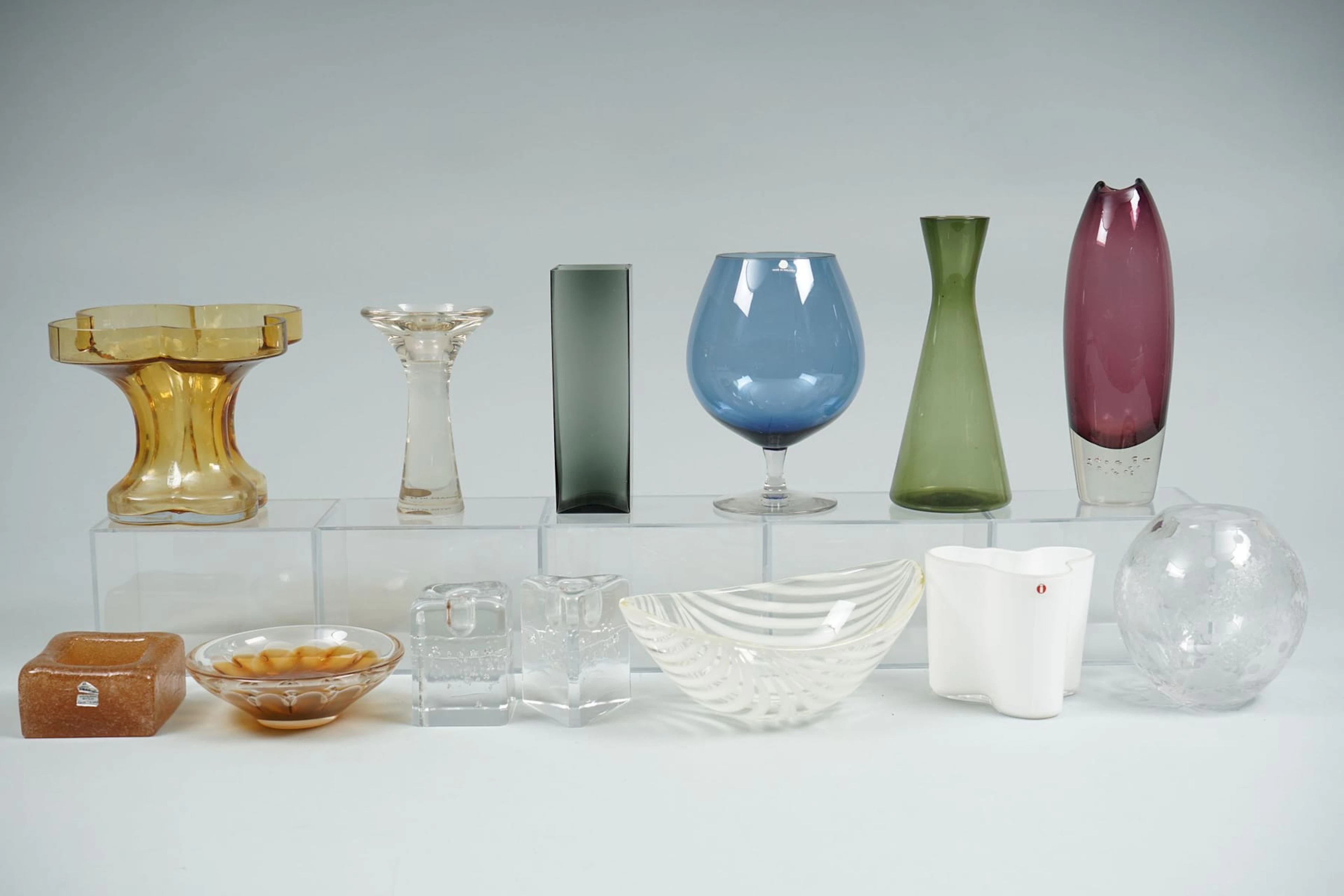 13 kpl, IITTALA, RIIHIMÄEN LASI ja KUMELA