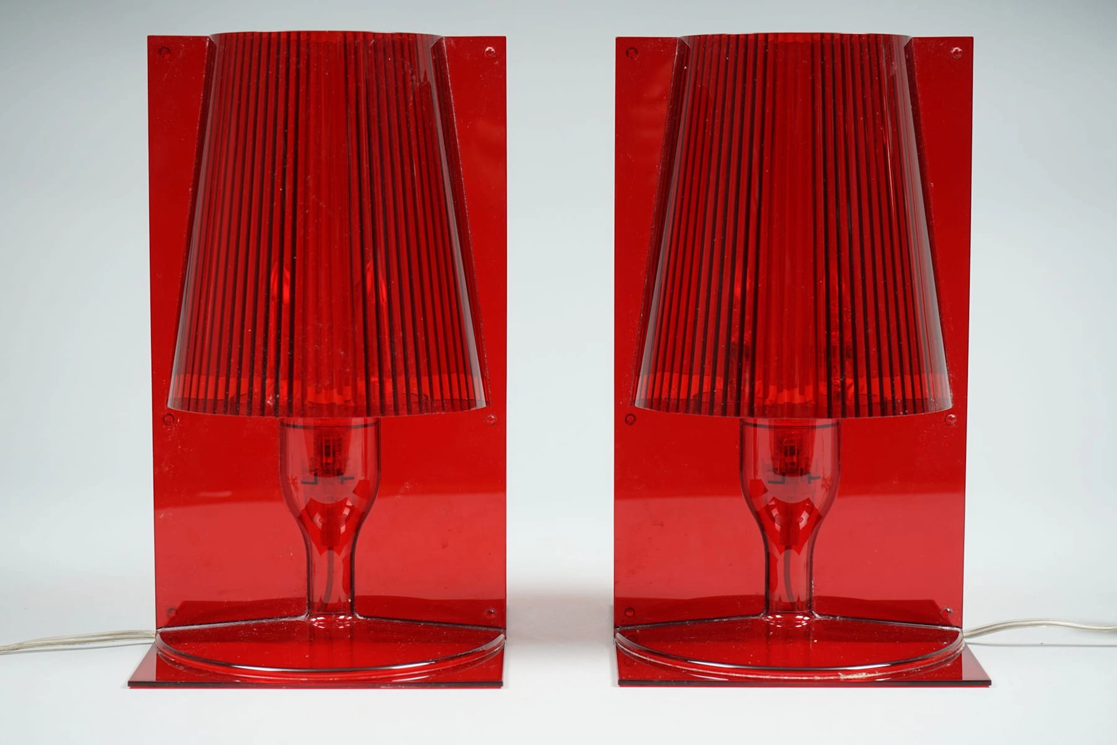 2 kpl, KARTELL, "Take", pöytävalaisimia, 2000-luku