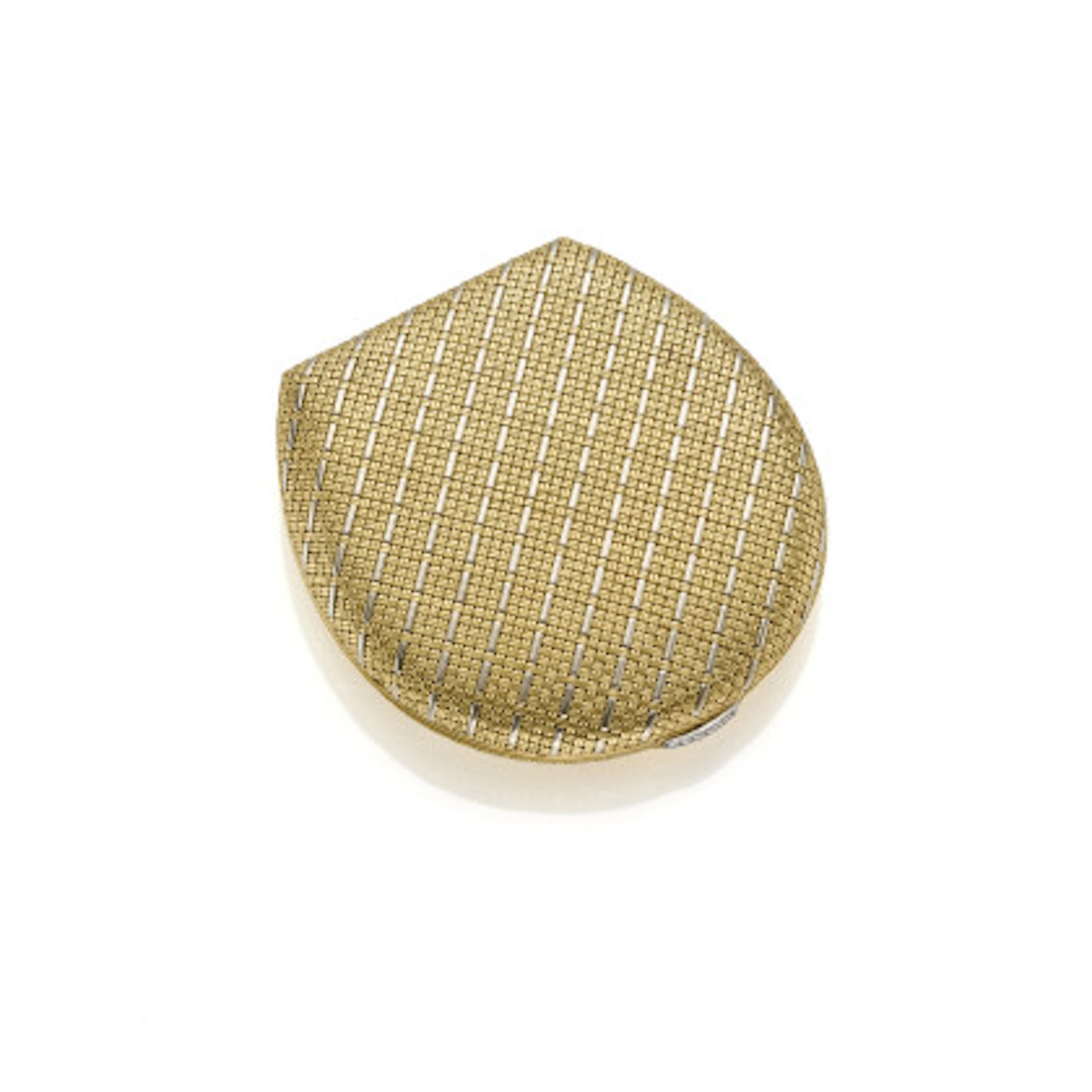 BULGARI-ILLARIO Portacipria in oro bianco e giallo lavorato a cestino