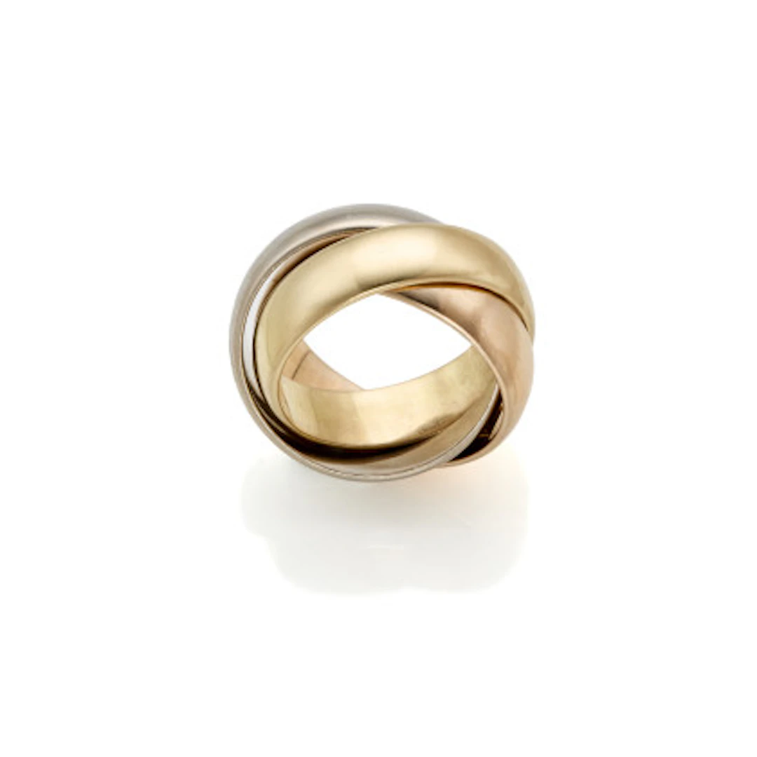 *KRAUSS Anello modello trinity in oro a tre colori, g 33,41 circa
