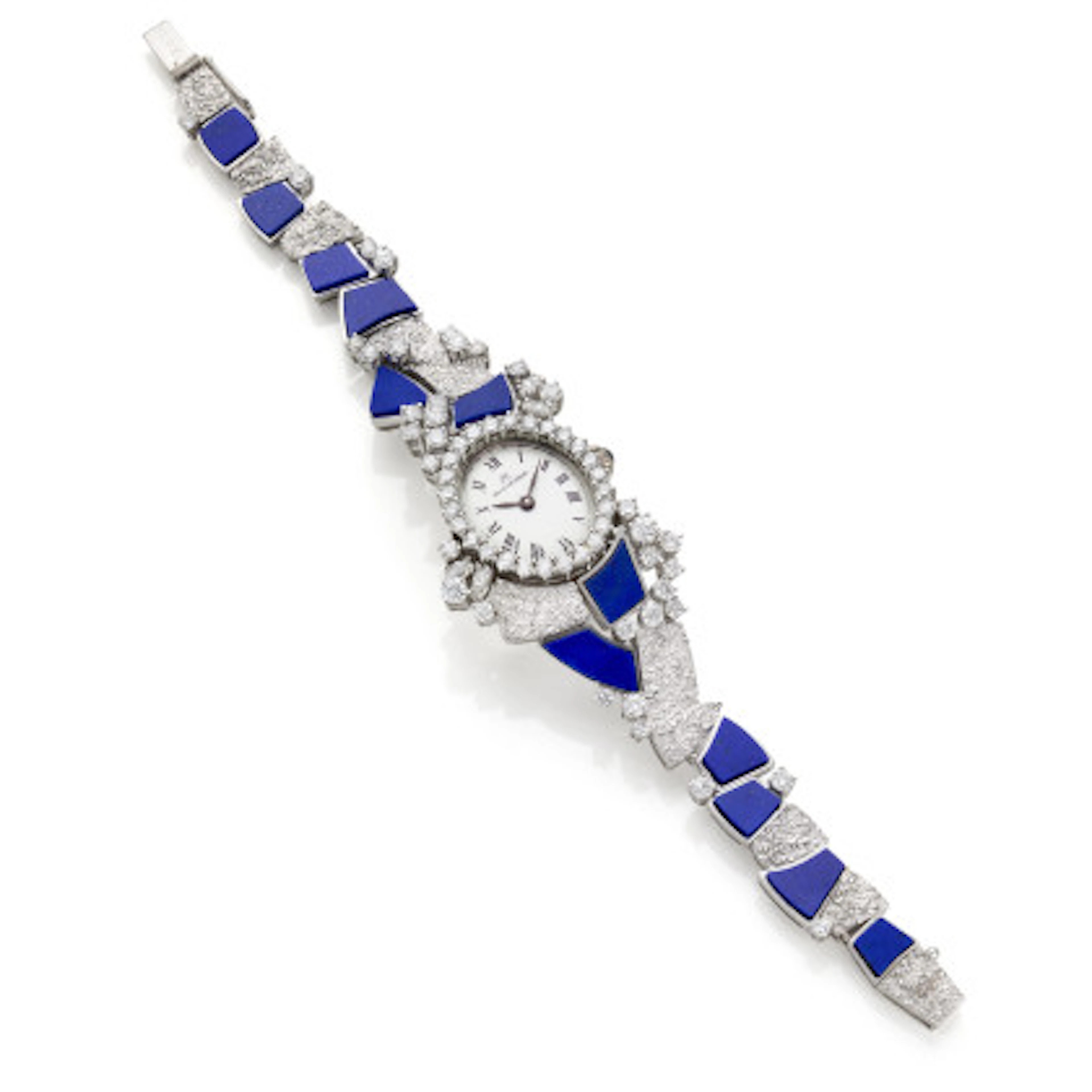 *BUCHERER Orologio da polso da donna in oro bianco in parte cesellato
