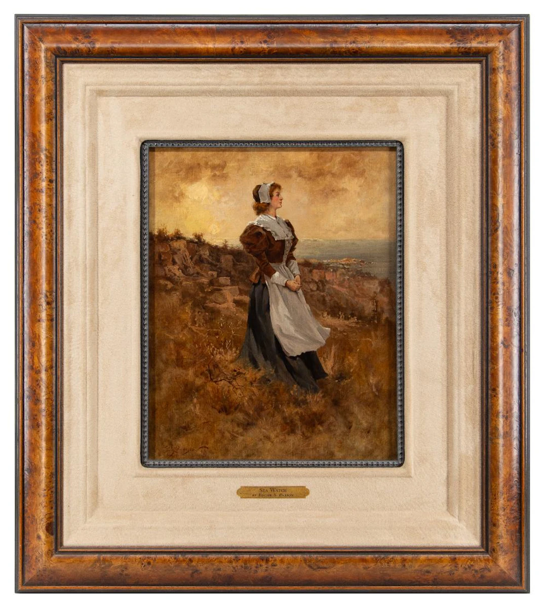 EDGAR SAMUEL PAXSON "SEA WATCH" OIL ON CANVAS