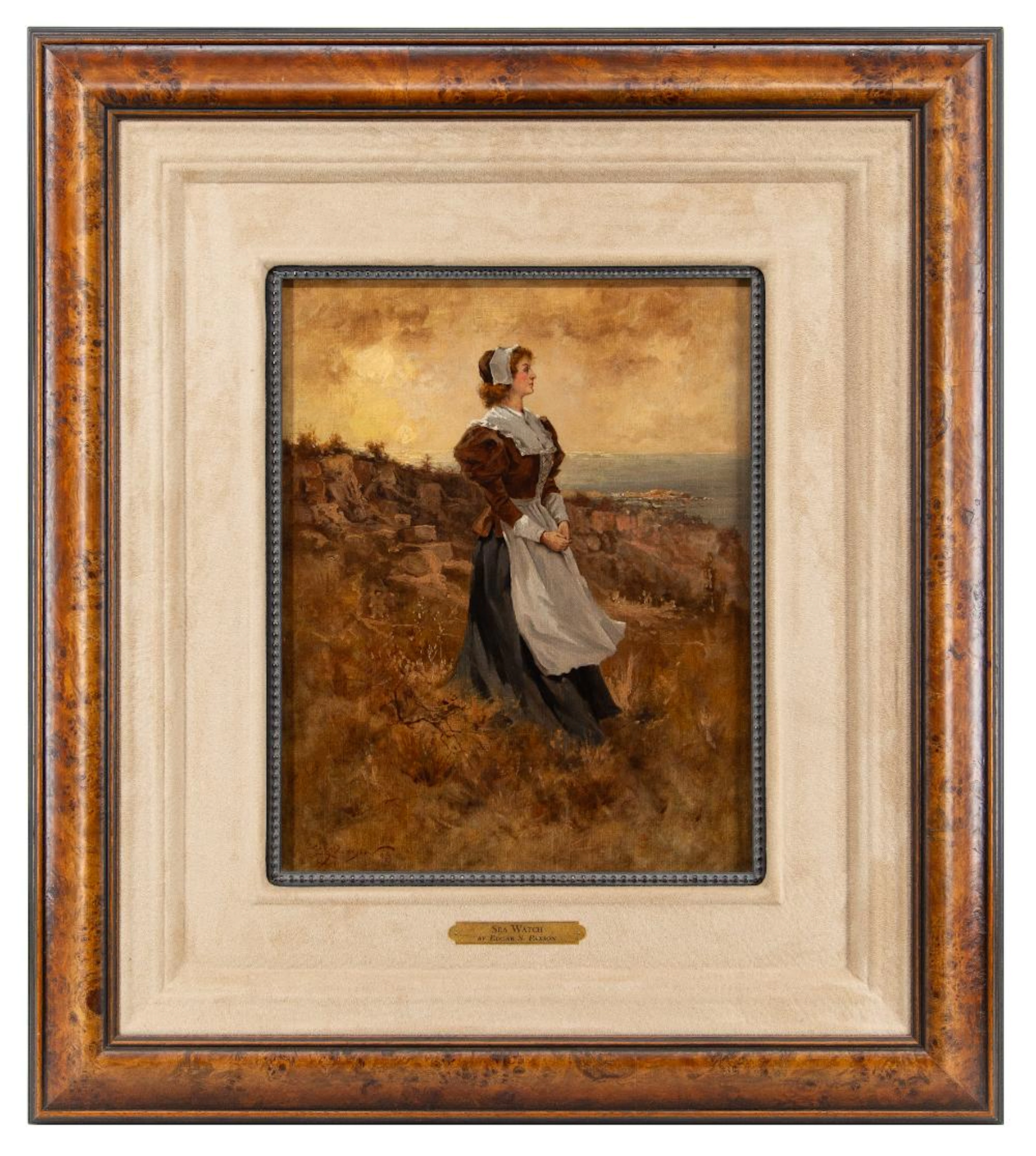 EDGAR SAMUEL PAXSON "SEA WATCH" OIL ON CANVAS