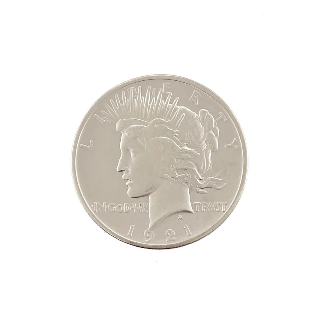 1921-P HIGH RELIEF SILVER PEACE DOLLAR