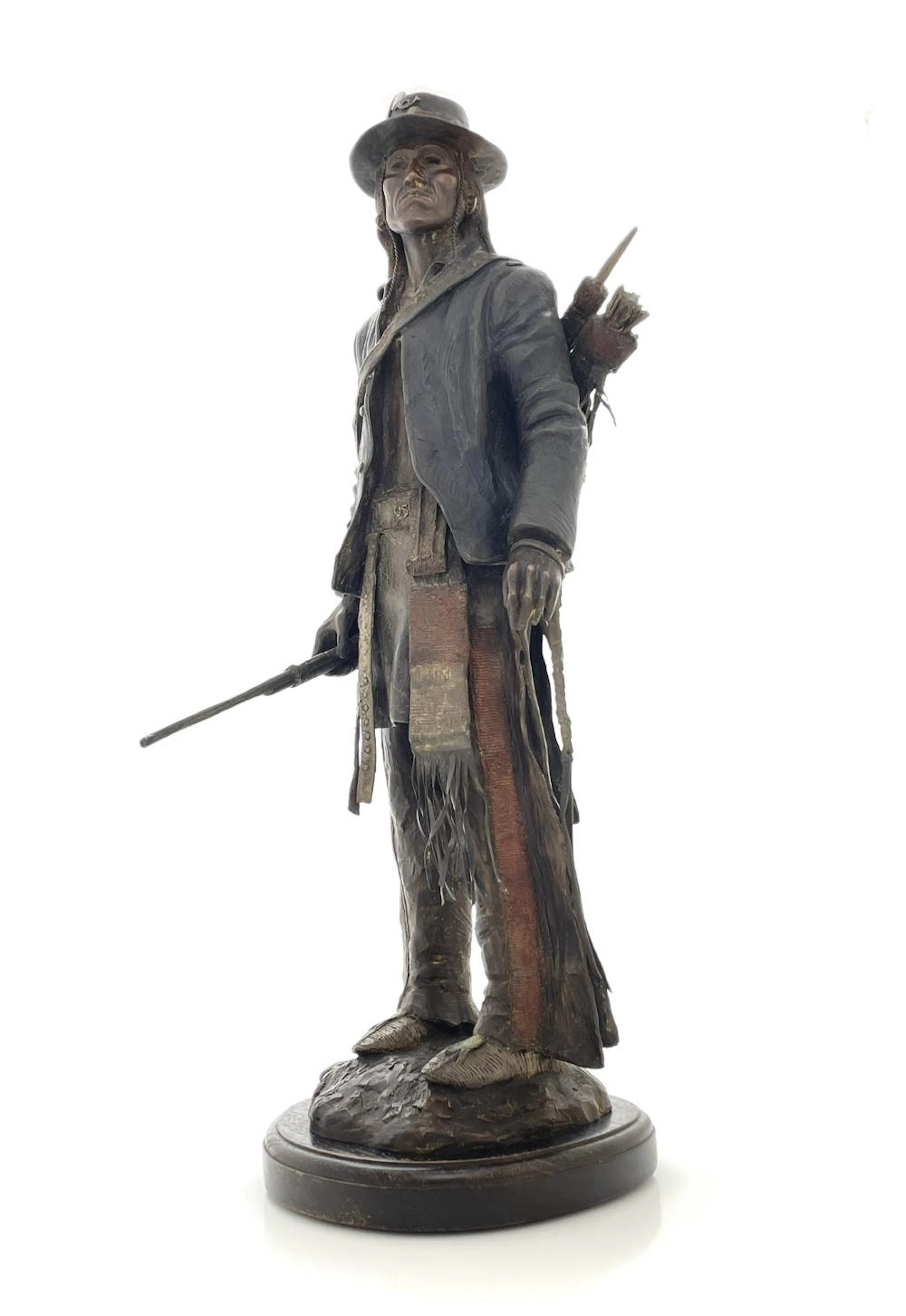 JOE BEELER "SCOUT FOR THE LONG KNIVES" BRONZE SCULPTURE