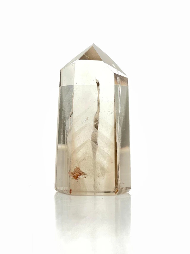 SMOKY QUARTZ OBELISK TOWER WITH PHANTOMS & INCLUSIONS