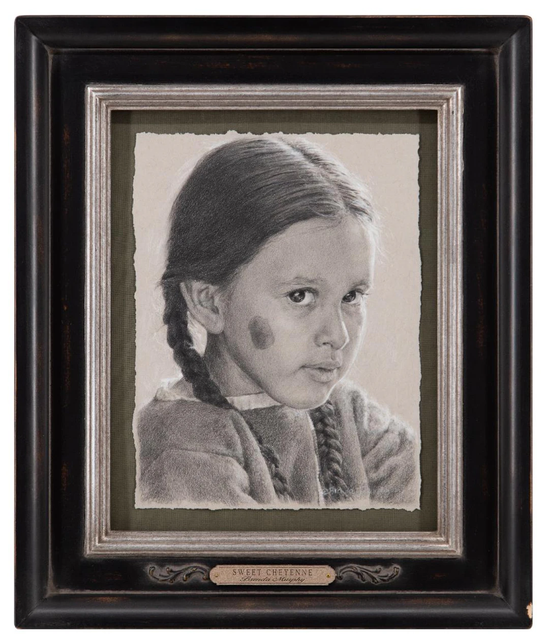 BRENDA MURPHY "SWEET CHEYENNE" GRAPHITE & PASTEL ON PAPER