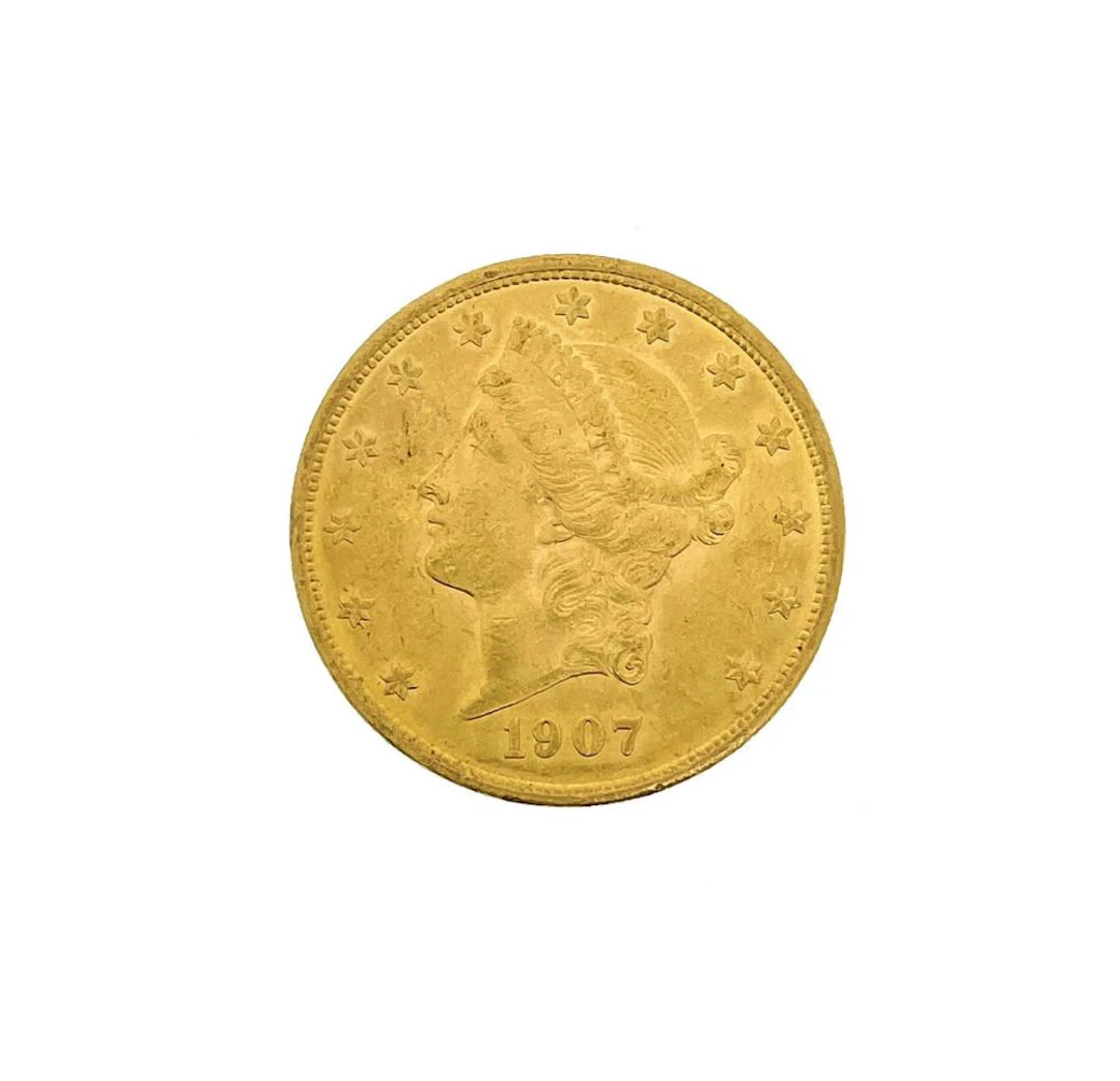 1907 $20 LIBERTY HEAD GOLD DOUBLE EAGLE