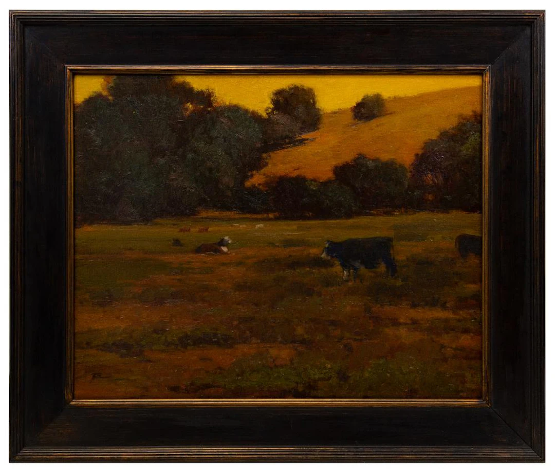 BRIAN BLOOD "WALK TO CRAZY HORSE CANYON" OIL ON CANVAS