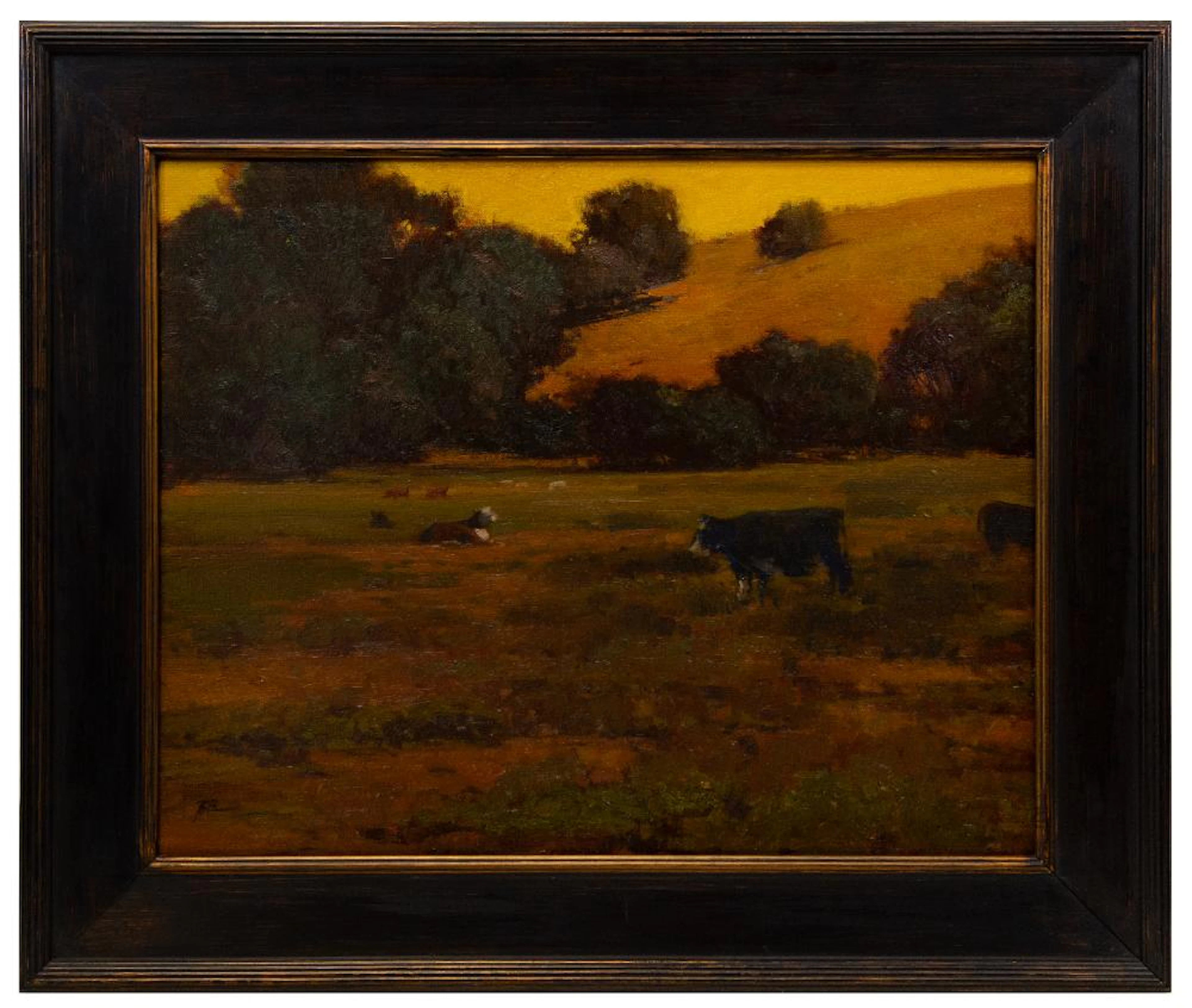 BRIAN BLOOD "WALK TO CRAZY HORSE CANYON" OIL ON CANVAS