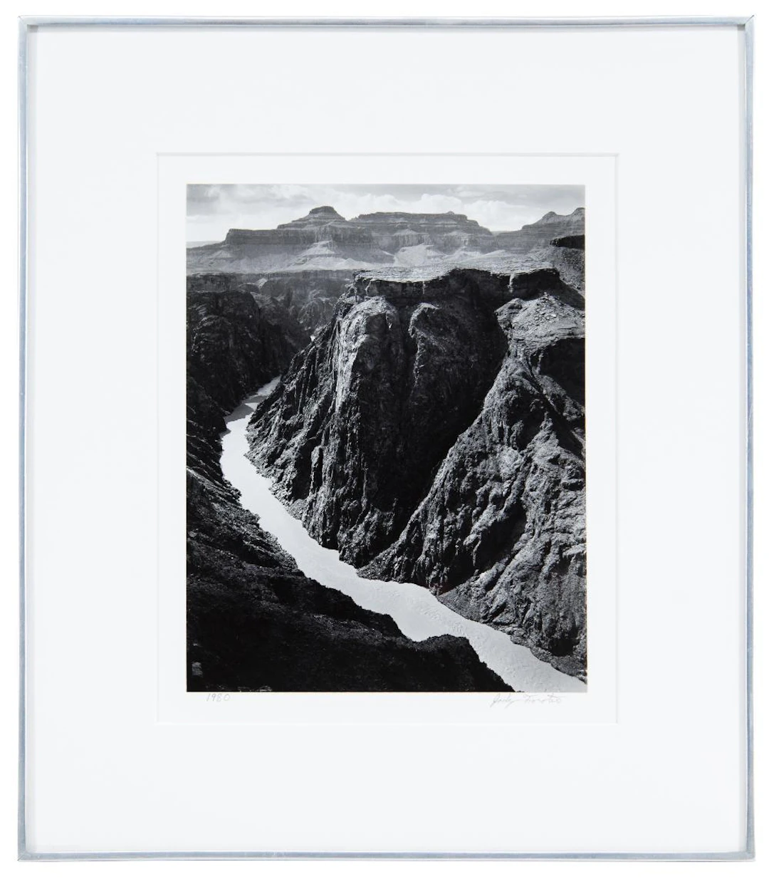 JODY FORSTER "INNER GORGE AND THE COLORADO GELATIN SILVER PRINT