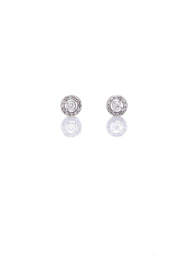 14K WHITE GOLD .50CTTW DIAMOND EARRINGS