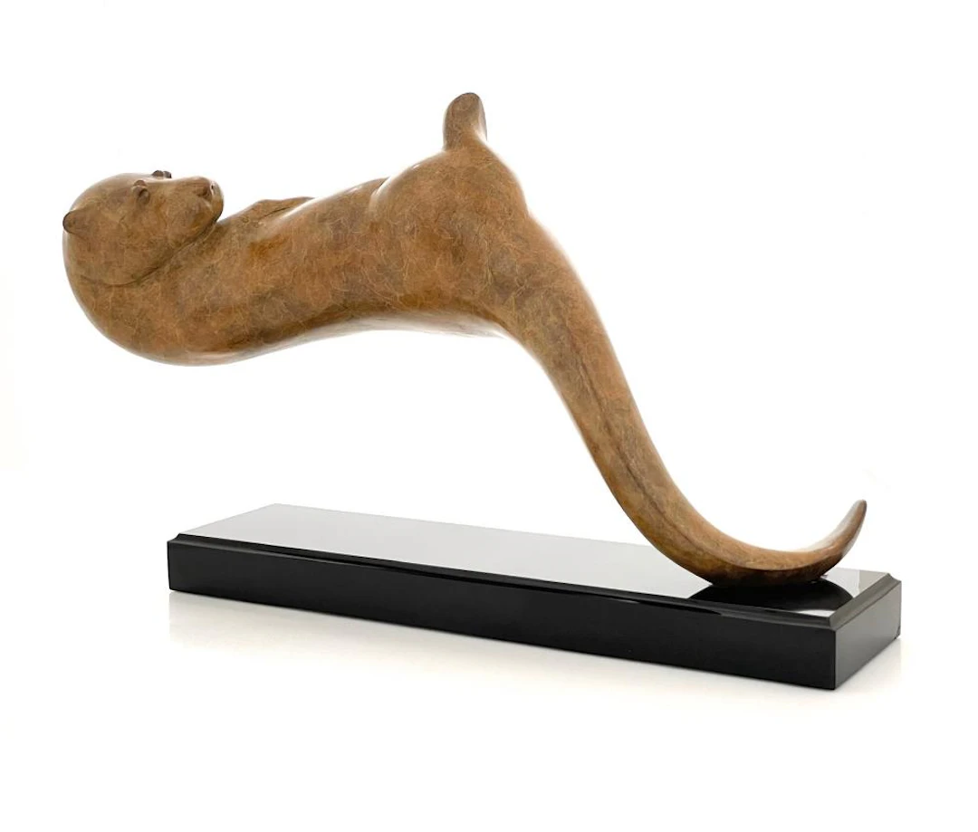 TIM CHERRY "BACKSTROKE" BRONZE SCULPTURE